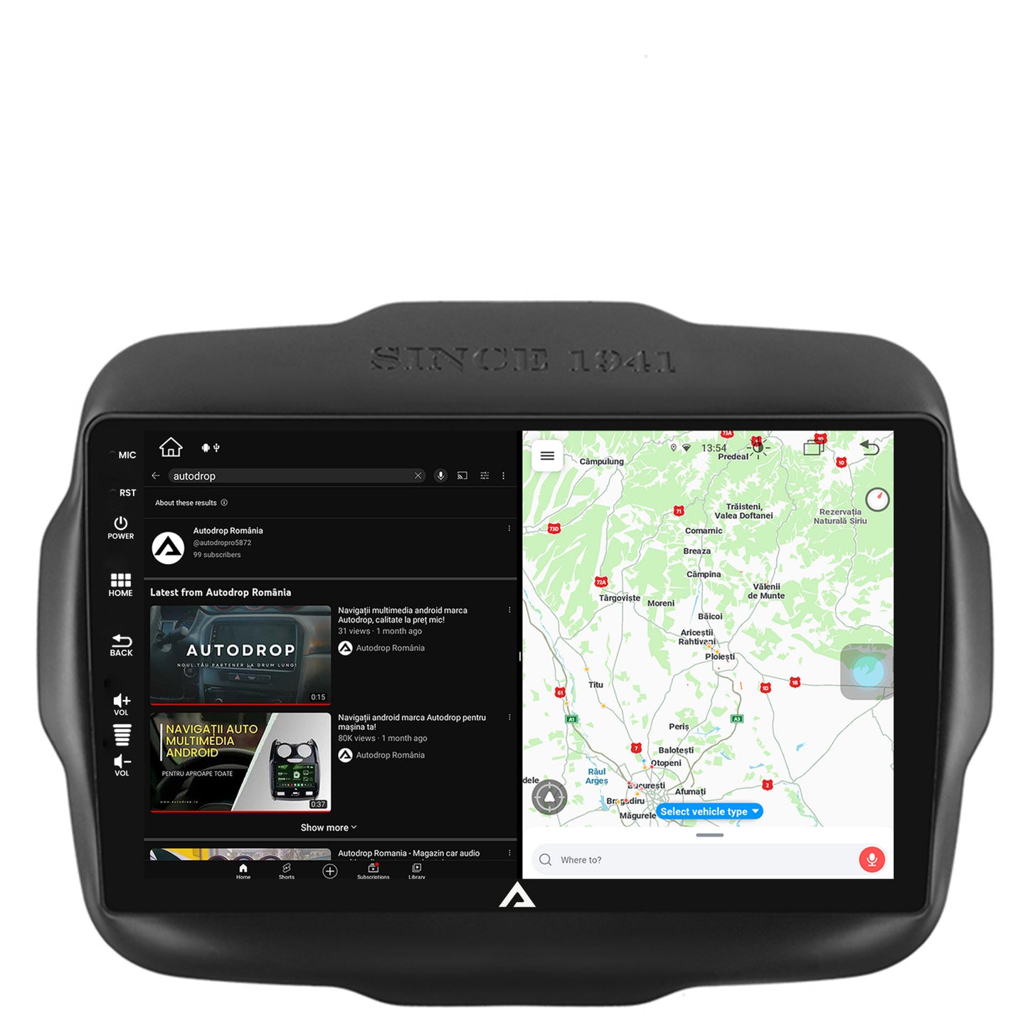 Navigatie Jeep Renegade (2014-2018), Android, Z-Octacore / 8GB RAM + 256GB ROM, 9 Inch - AD-BGZ9008+AD-BGRKIT286