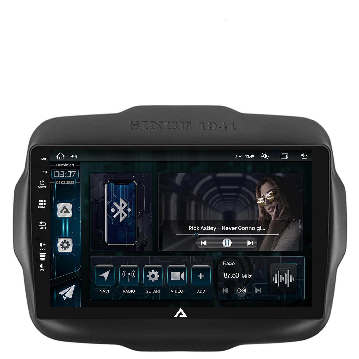 Navigatie Jeep Renegade (2014-2018), Android, Z-Octacore / 8GB RAM + 256GB ROM, 9 Inch - AD-BGZ9008+AD-BGRKIT286