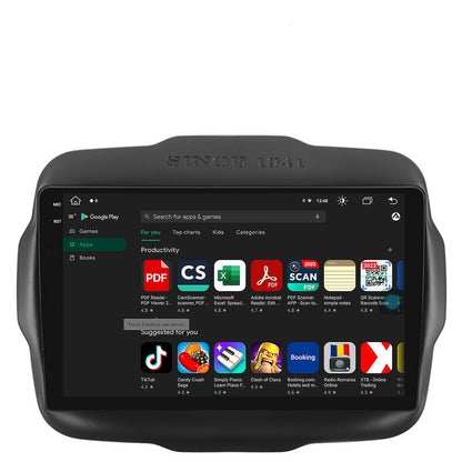 Navigatie Jeep Renegade (2014-2018), Android, V-Octacore / 4GB RAM + 64GB ROM, 9.5 Inch - AD-BGV9004+AD-BGRKIT286