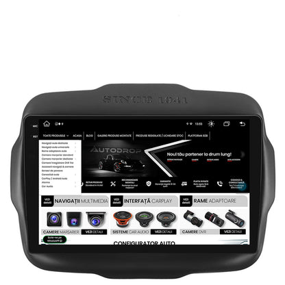 Navigatie Jeep Renegade (2014-2018), Android, V-Octacore / 4GB RAM + 64GB ROM, 9.5 Inch - AD-BGV9004+AD-BGRKIT286
