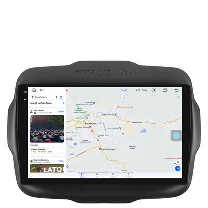 Navigatie Jeep Renegade (2014-2018), Android, X-Octacore / 8GB RAM + 256GB ROM, 9.5 Inch - AD-BGX9008+AD-BGRKIT286
