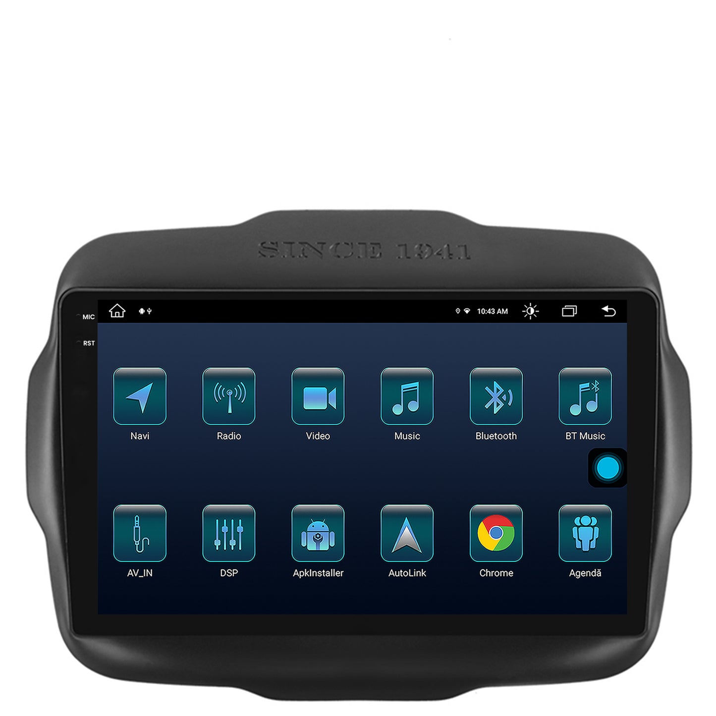Navigatie Jeep Renegade (2014-2018), Android, X-Octacore / 8GB RAM + 256GB ROM, 9.5 Inch - AD-BGX9008+AD-BGRKIT286