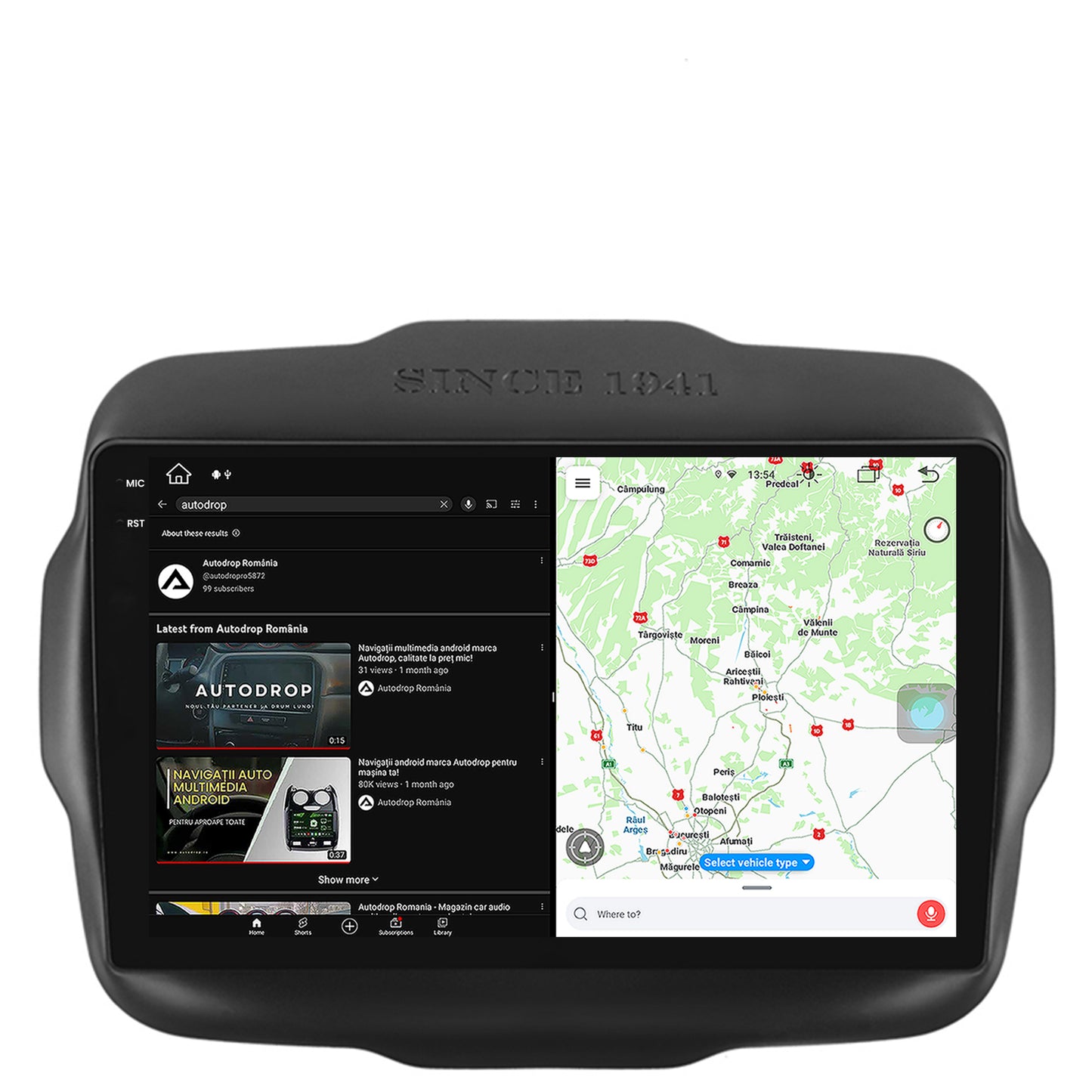 Navigatie Jeep Renegade (2014-2018), Android, X-Octacore / 8GB RAM + 256GB ROM, 9.5 Inch - AD-BGX9008+AD-BGRKIT286