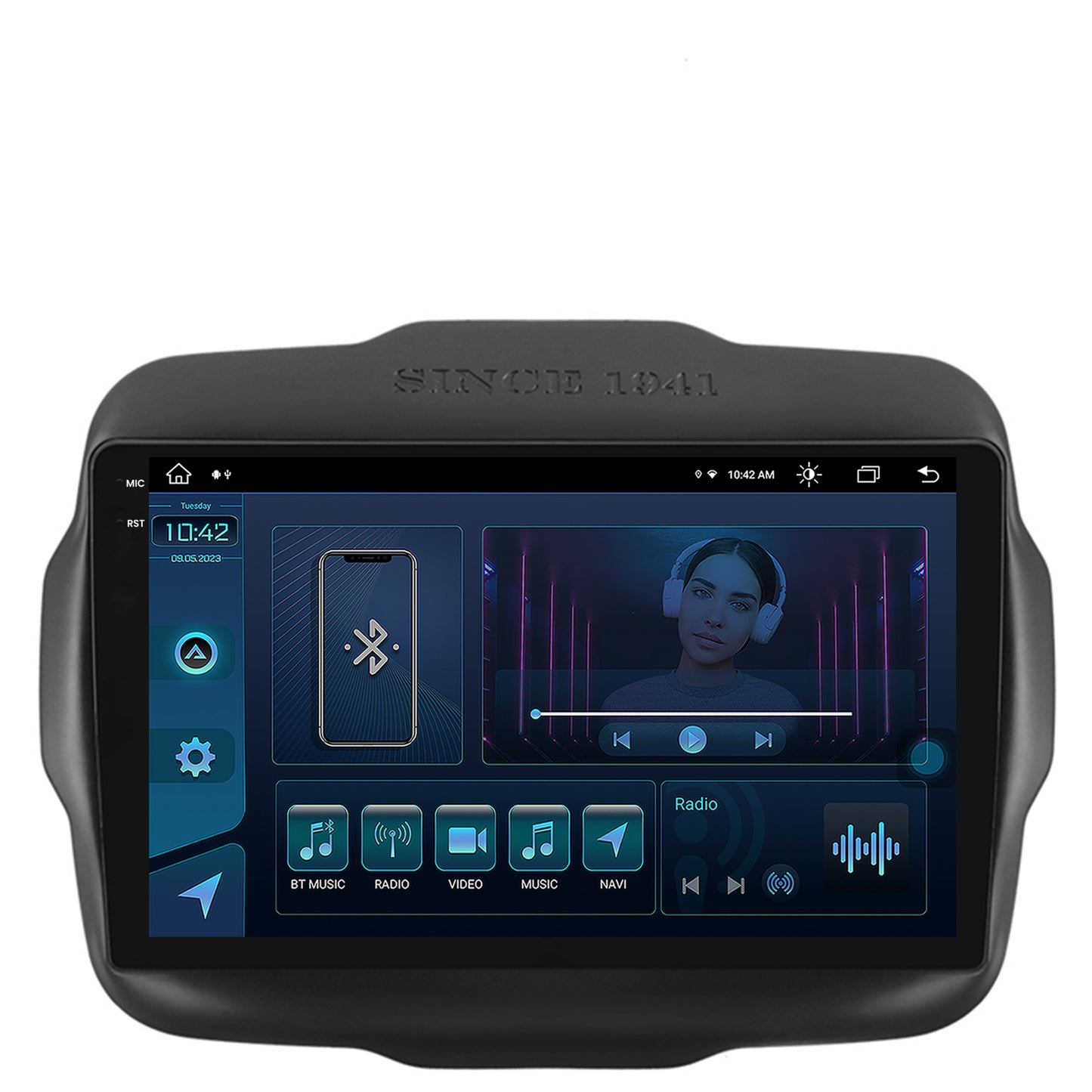 Navigatie Jeep Renegade (2014-2018), Android, X-Octacore / 8GB RAM + 256GB ROM, 9.5 Inch - AD-BGX9008+AD-BGRKIT286