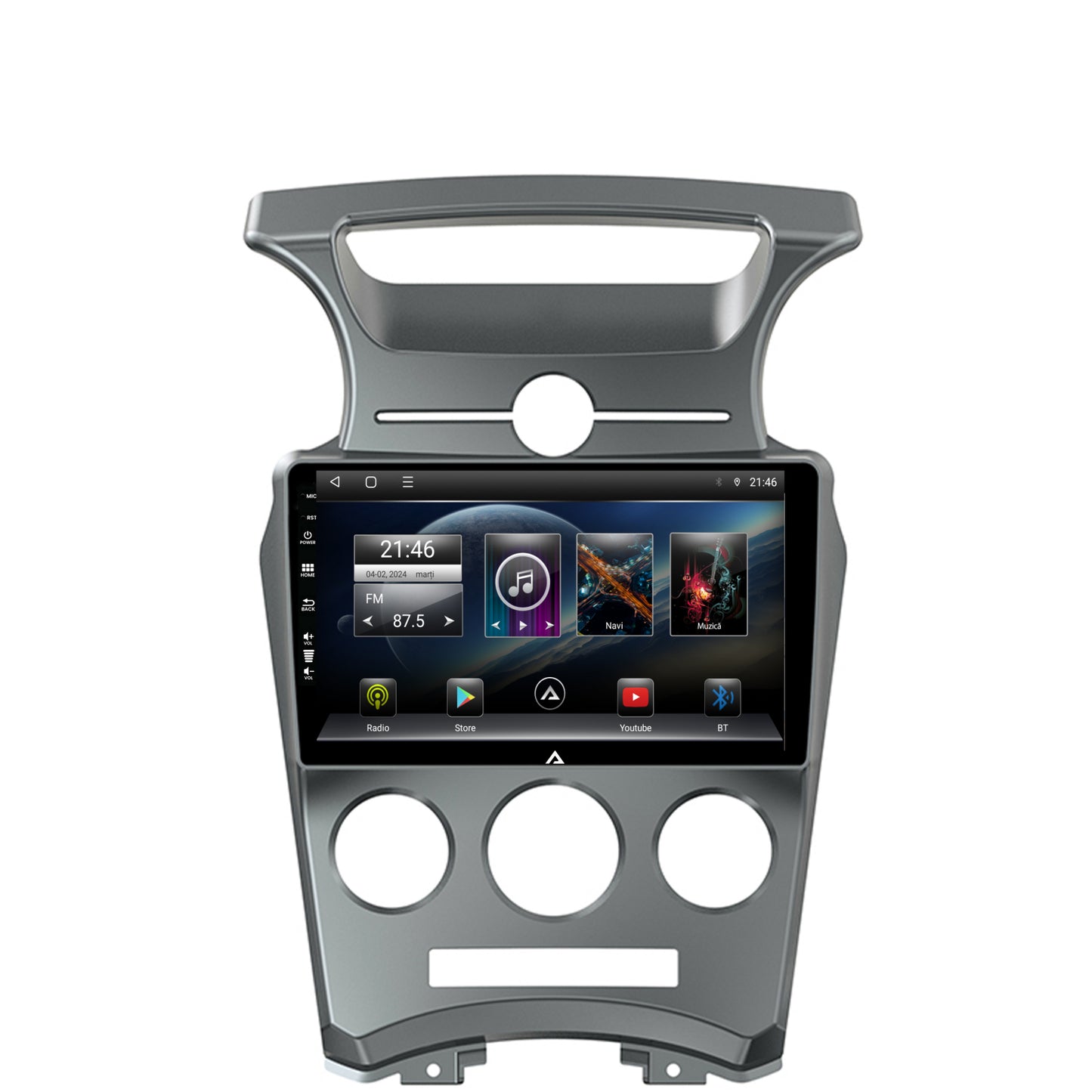 Navigatie Kia Carens (2007-2011), Android, E-Octacore / 2GB RAM + 32GB ROM, 9 Inch - AD-BGE9002+AD-BGRKIT209