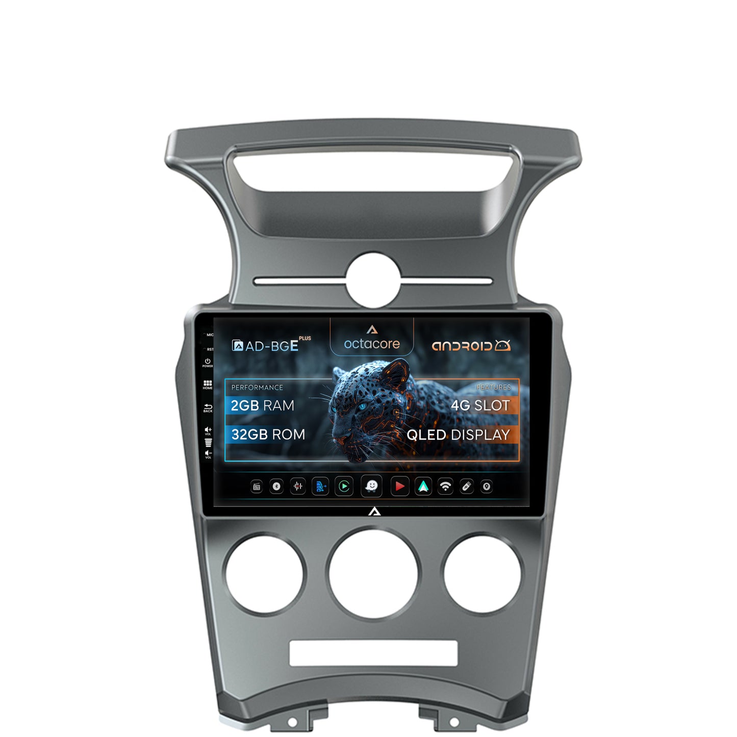 Navigatie Kia Carens (2007-2011), Android, E-Octacore / 2GB RAM + 32GB ROM, 9 Inch - AD-BGE9002+AD-BGRKIT209