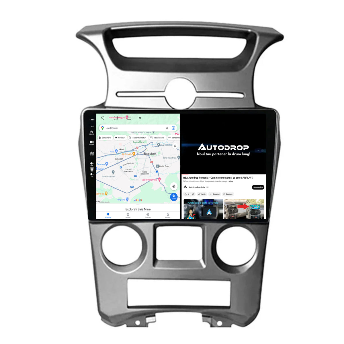 Navigatie Kia Carens (2007-2011), Android, P-Octacore / 2GB RAM + 32GB ROM, 9 Inch - AD-BGP9002+AD-BGRKIT209V2