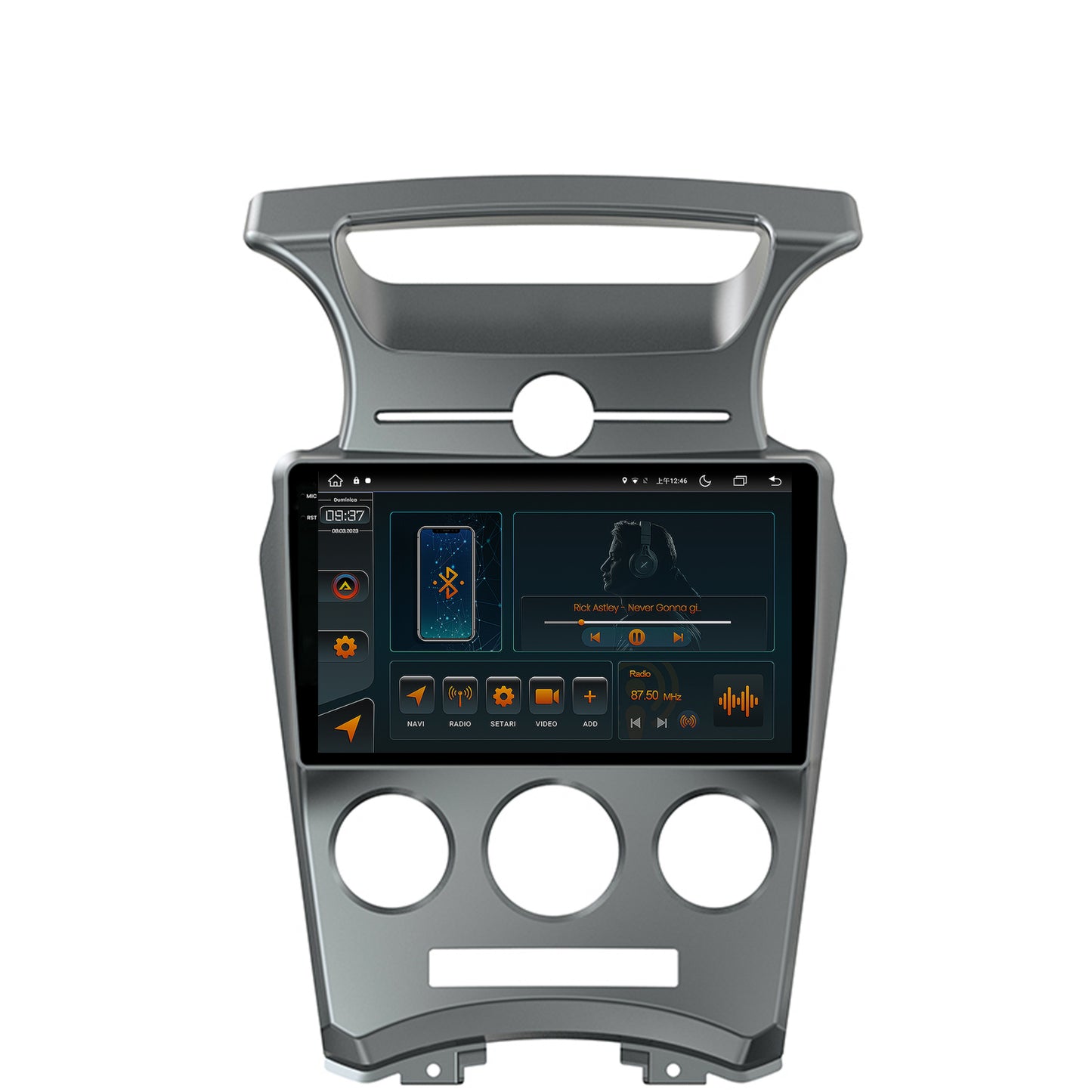 Navigatie Kia Carens (2007-2011), Android, V-Octacore / 4GB RAM + 64GB ROM, 9.5 Inch - AD-BGV9004+AD-BGRKIT209