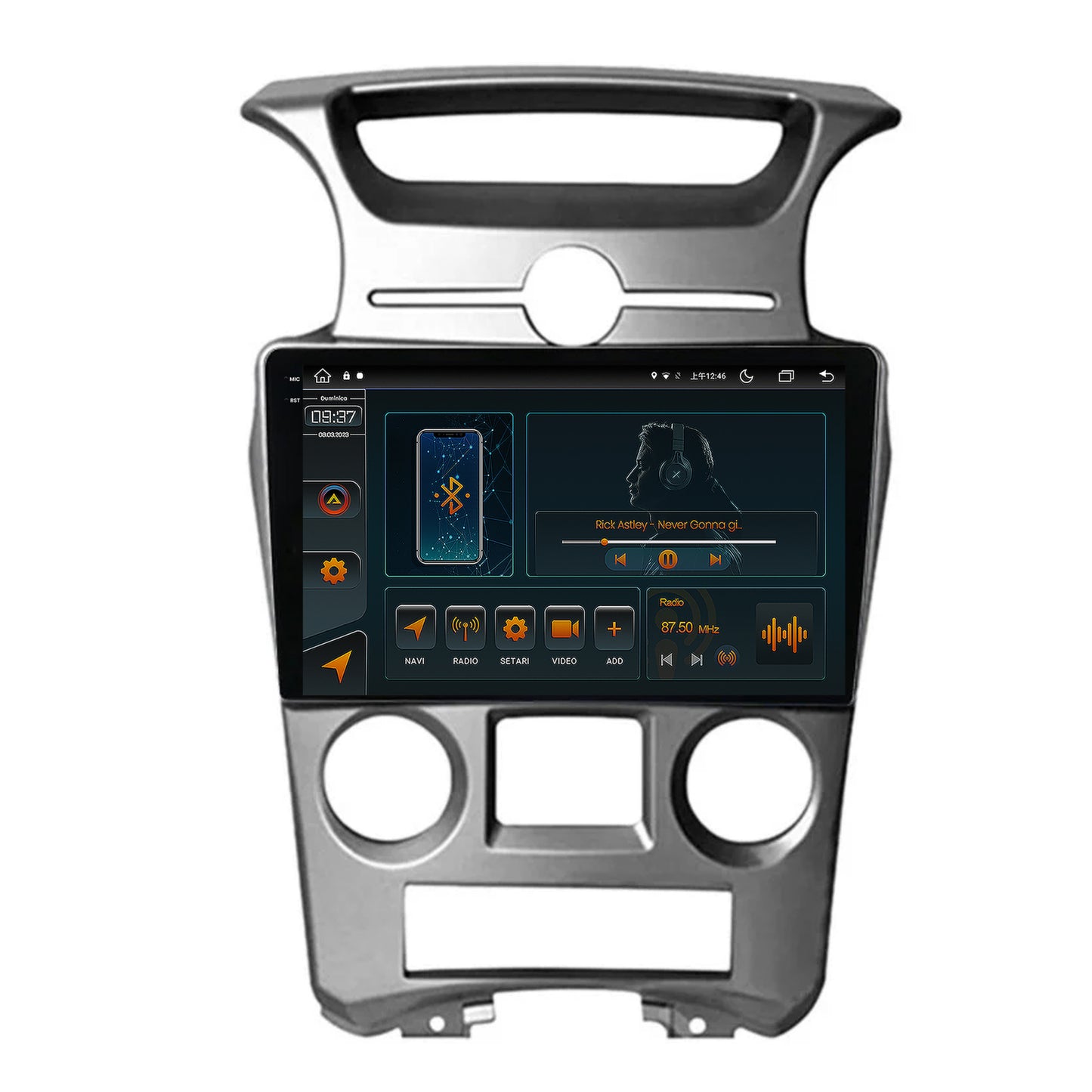 Navigatie Kia Carens (2007-2011), Android, V-Octacore / 4GB RAM + 64GB ROM, 9.5 Inch - AD-BGV9004+AD-BGRKIT209V2