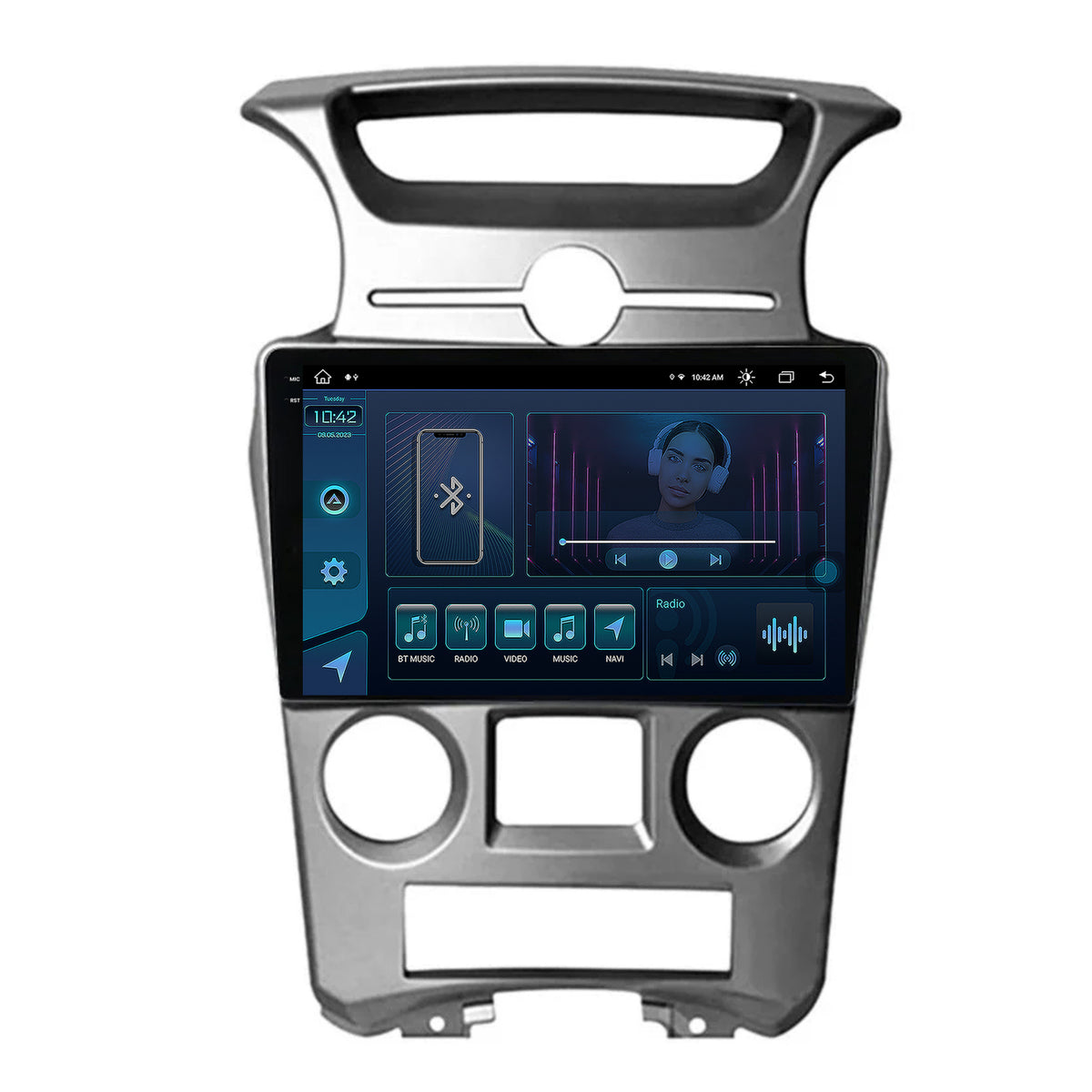 Navigatie Kia Carens (2007-2011), Android, X-Octacore / 8GB RAM + 256GB ROM, 9.5 Inch - AD-BGX9008+AD-BGRKIT209V2