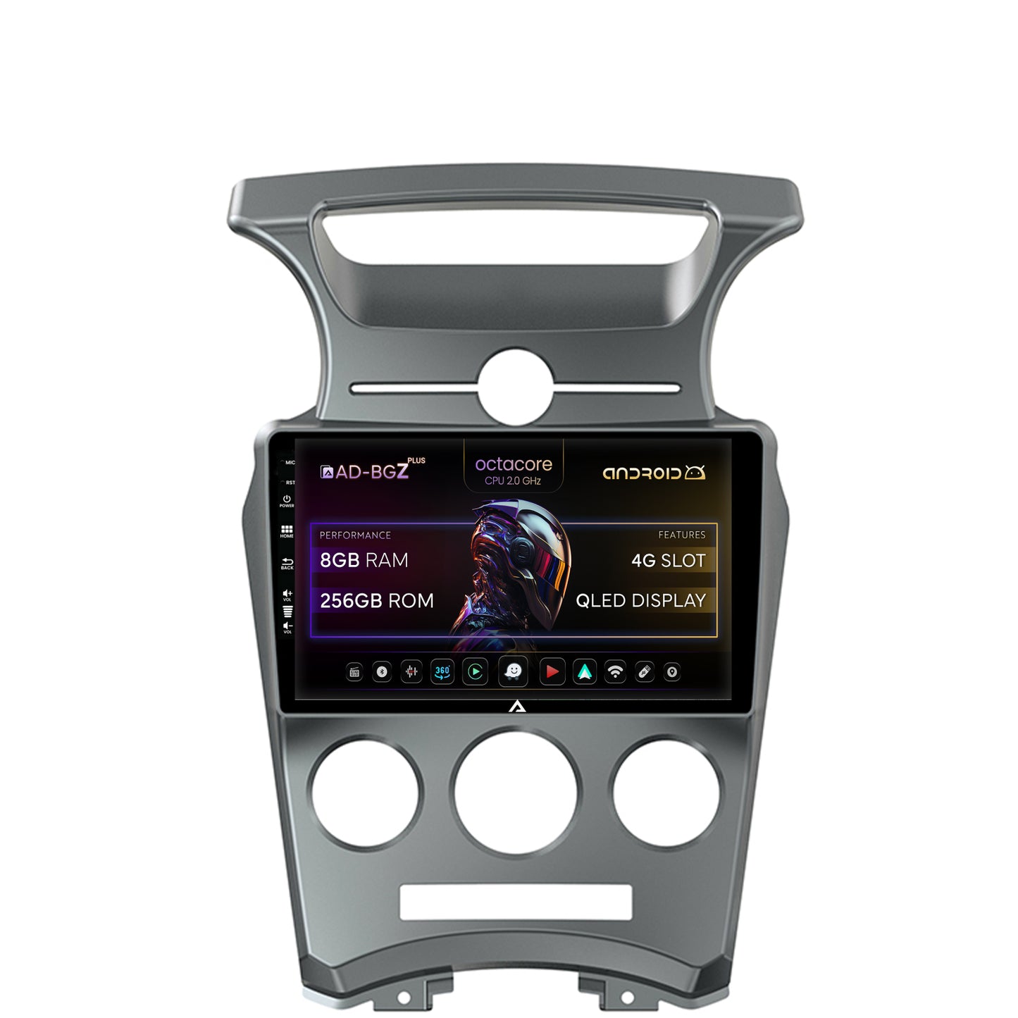 Navigatie Kia Carens (2007-2011), Android, Z-Octacore / 8GB RAM + 256GB ROM, 9 Inch - AD-BGZ9008+AD-BGRKIT209