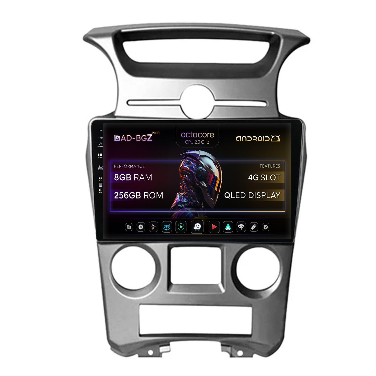 Navigatie Kia Carens (2007-2011), Android, Z-Octacore / 8GB RAM + 256GB ROM, 9 Inch - AD-BGZ9008+AD-BGRKIT209V2