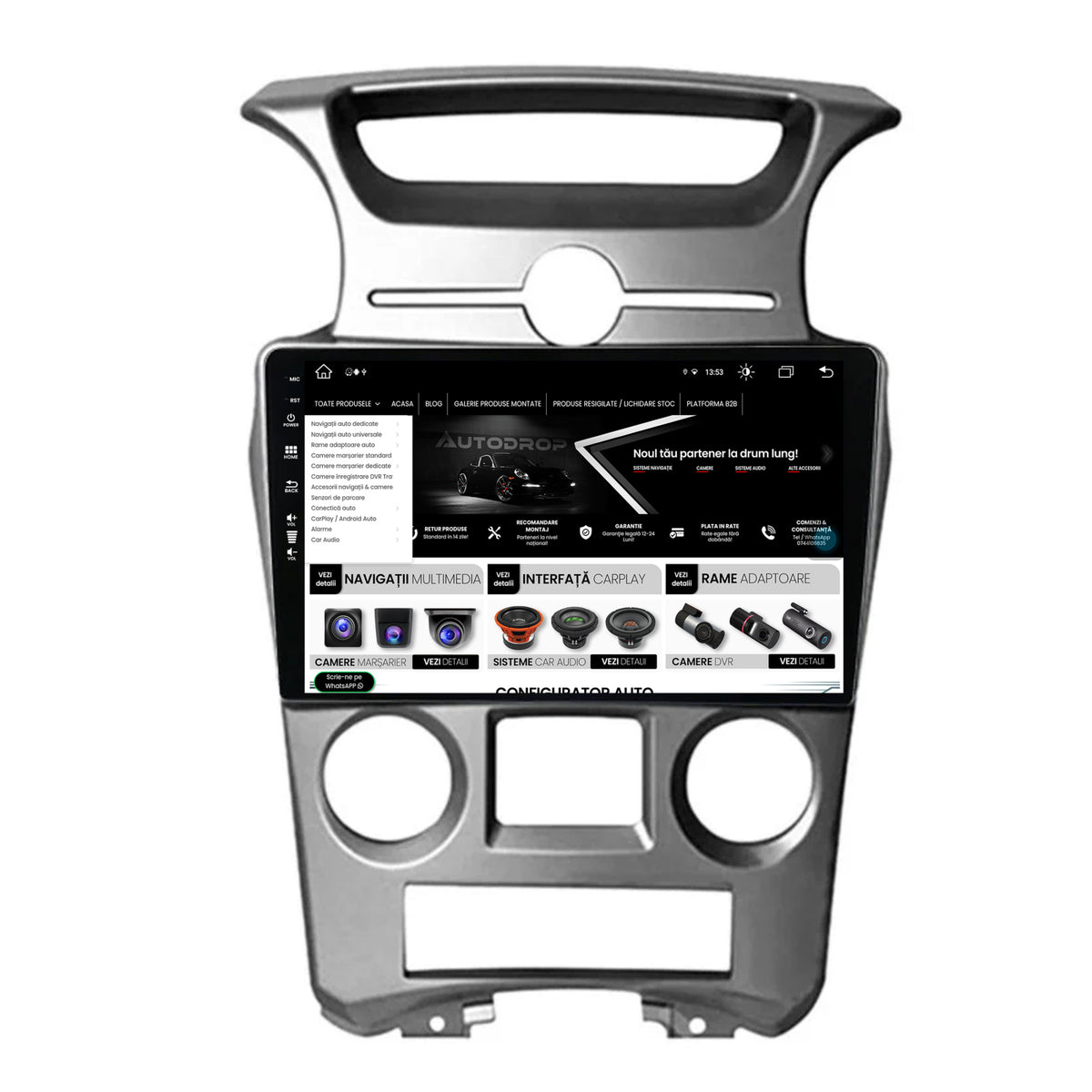 Navigatie Kia Carens (2007-2011), Android, Z-Octacore / 8GB RAM + 256GB ROM, 9 Inch - AD-BGZ9008+AD-BGRKIT209V2
