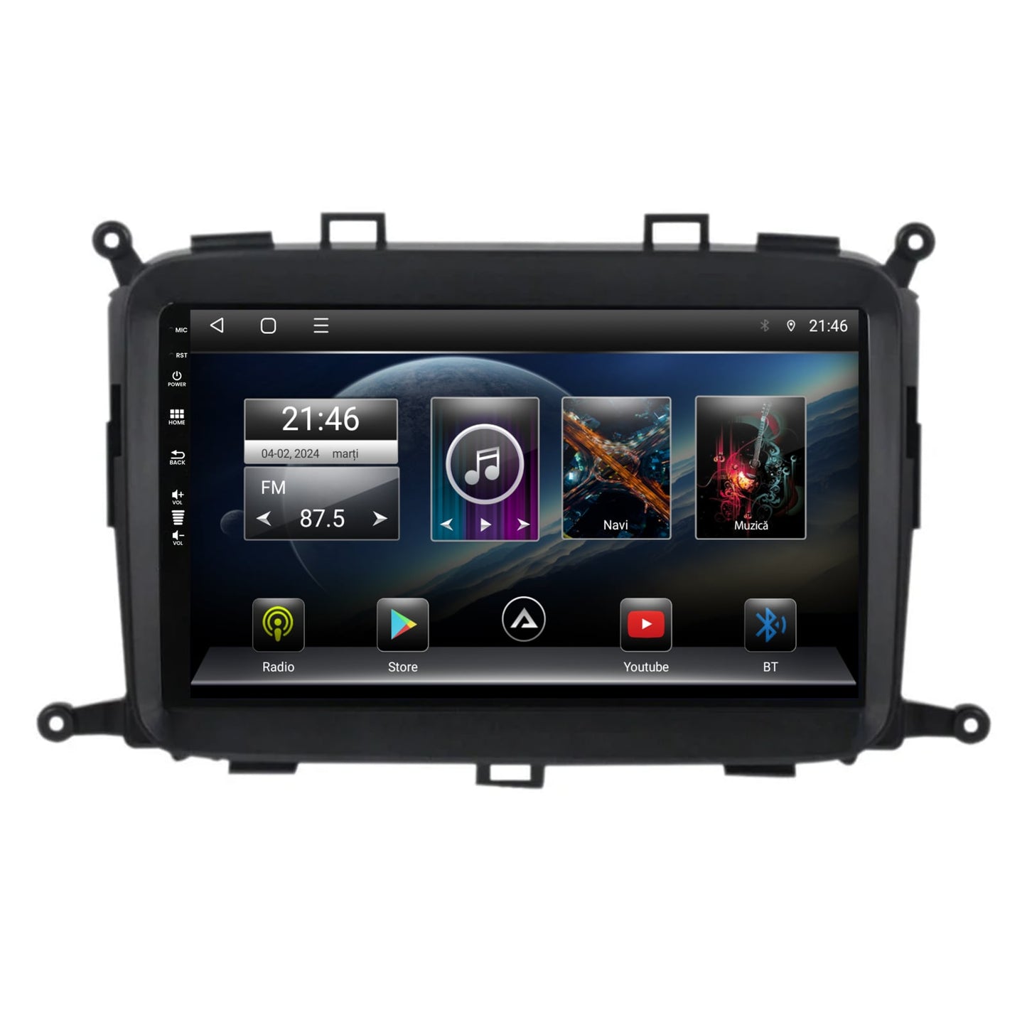 Navigatie Kia Carens (2012-2017), Android, E-Octacore / 2GB RAM + 32GB ROM, 9 Inch - AD-BGE9002+AD-BGRKIT220