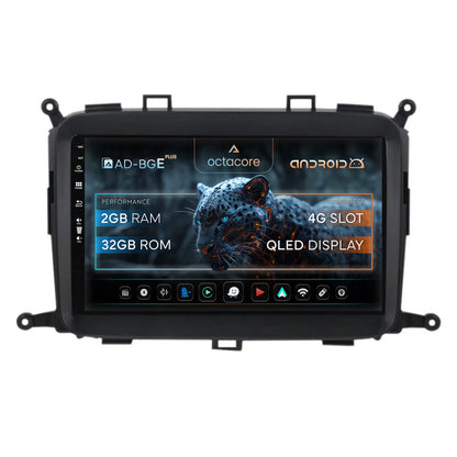 Navigatie Kia Carens (2012-2017), Android, E-Octacore / 2GB RAM + 32GB ROM, 9 Inch - AD-BGE9002+AD-BGRKIT220