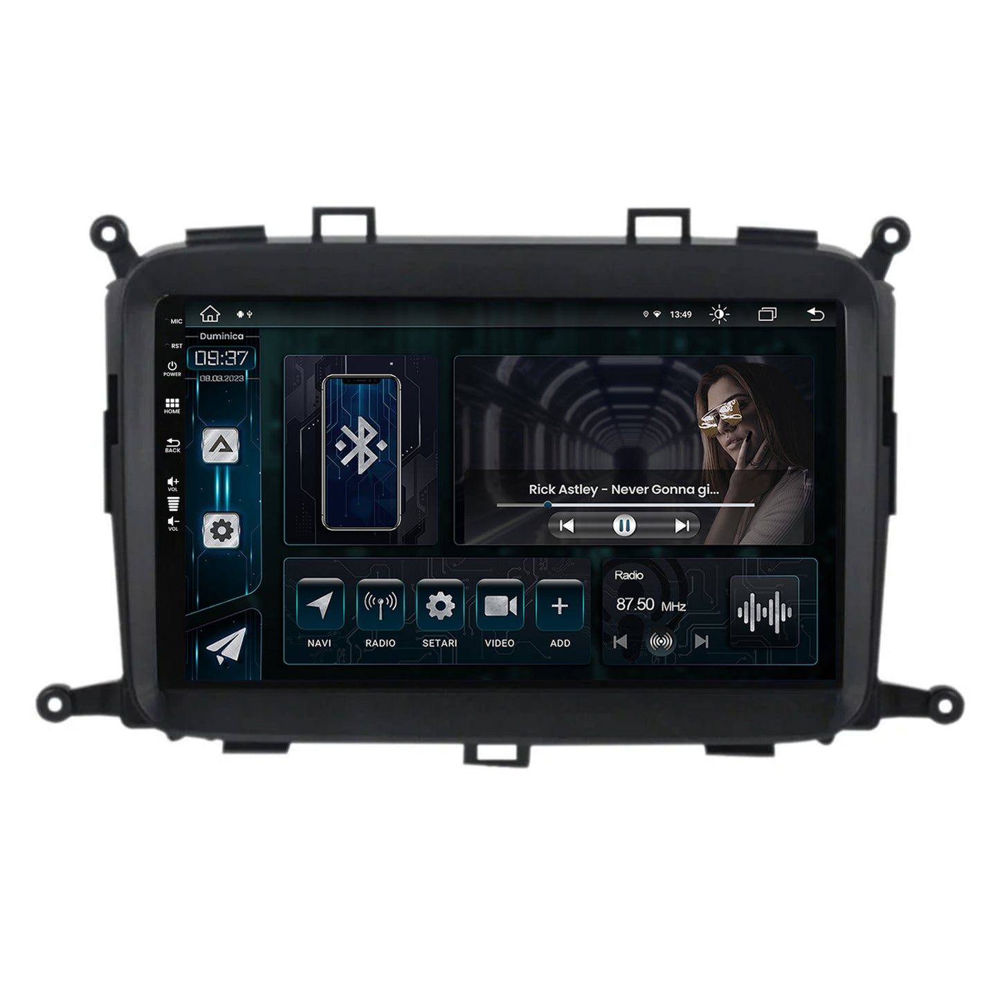 Navigatie Kia Carens (2012-2017), Android, Z-Octacore / 8GB RAM + 256GB ROM, 9 Inch - AD-BGZ9008+AD-BGRKIT220