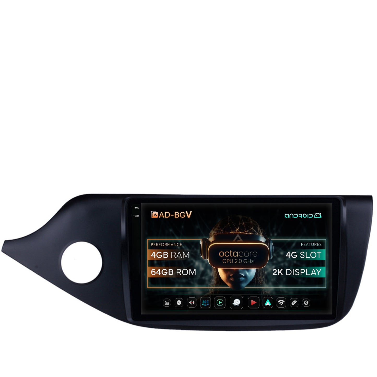 Navigatie Kia CEED (2012-2018), Android, V-Octacore / 4GB RAM + 64GB ROM, 9.5 Inch - AD-BGV9004+AD-BGRKIT149