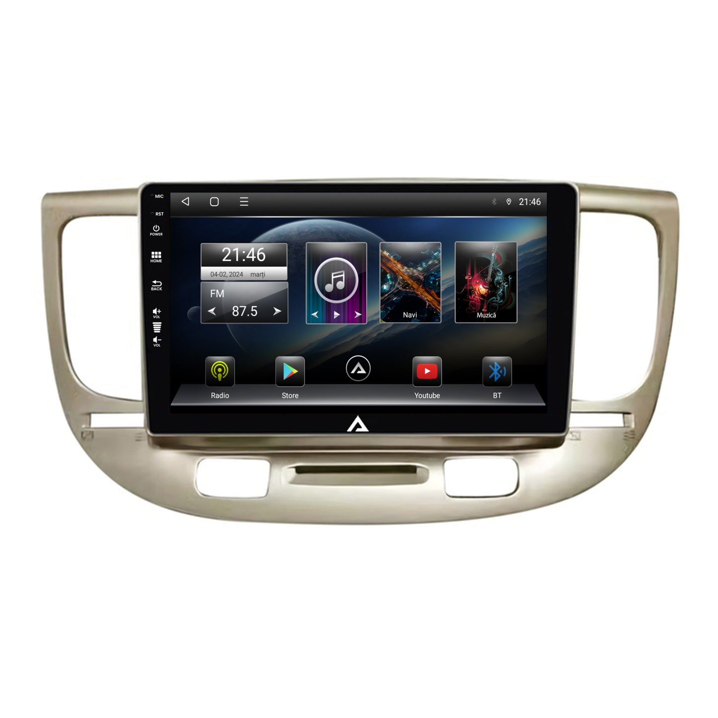 Navigatie Kia Rio (2006-2011), Android, E-Octacore / 2GB RAM + 32GB ROM, 9 Inch - AD-BGE9002+AD-BGRKIT232
