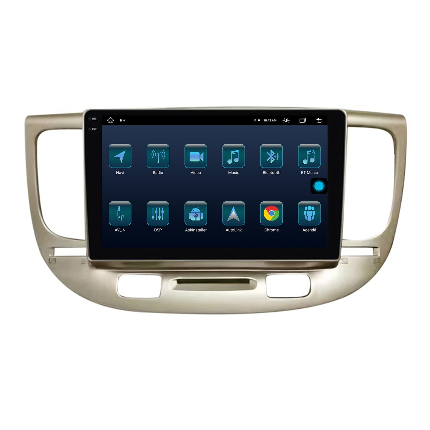 Navigatie Kia Rio (2006-2011), Android, X-Octacore / 8GB RAM + 256GB ROM, 9.5 Inch - AD-BGX9008+AD-BGRKIT232