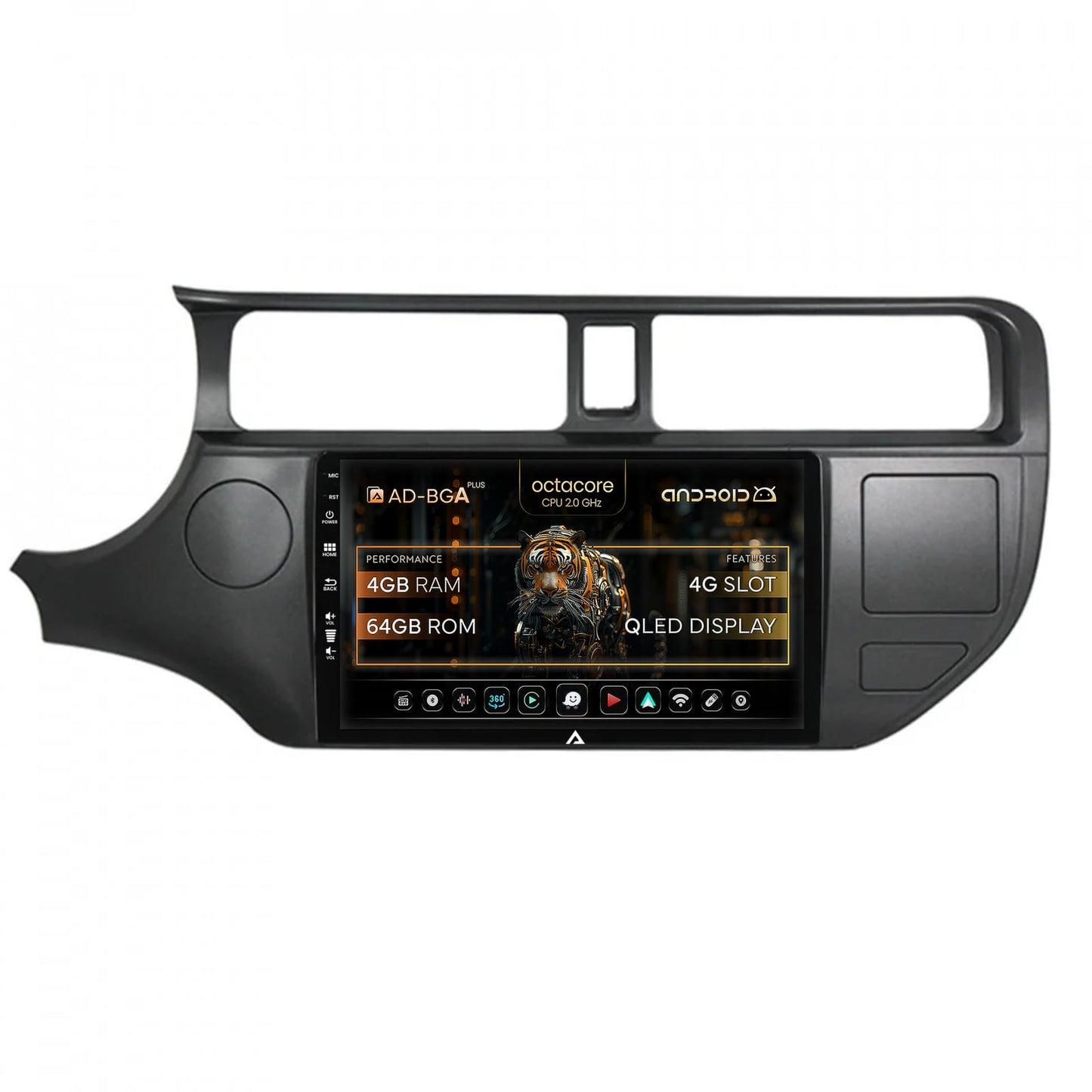 Navigatie Kia Rio (2011-2014), Android, A-Octacore / 4GB RAM + 64GB ROM, 9 Inch - AD-BGA9004+AD-BGRKIT226