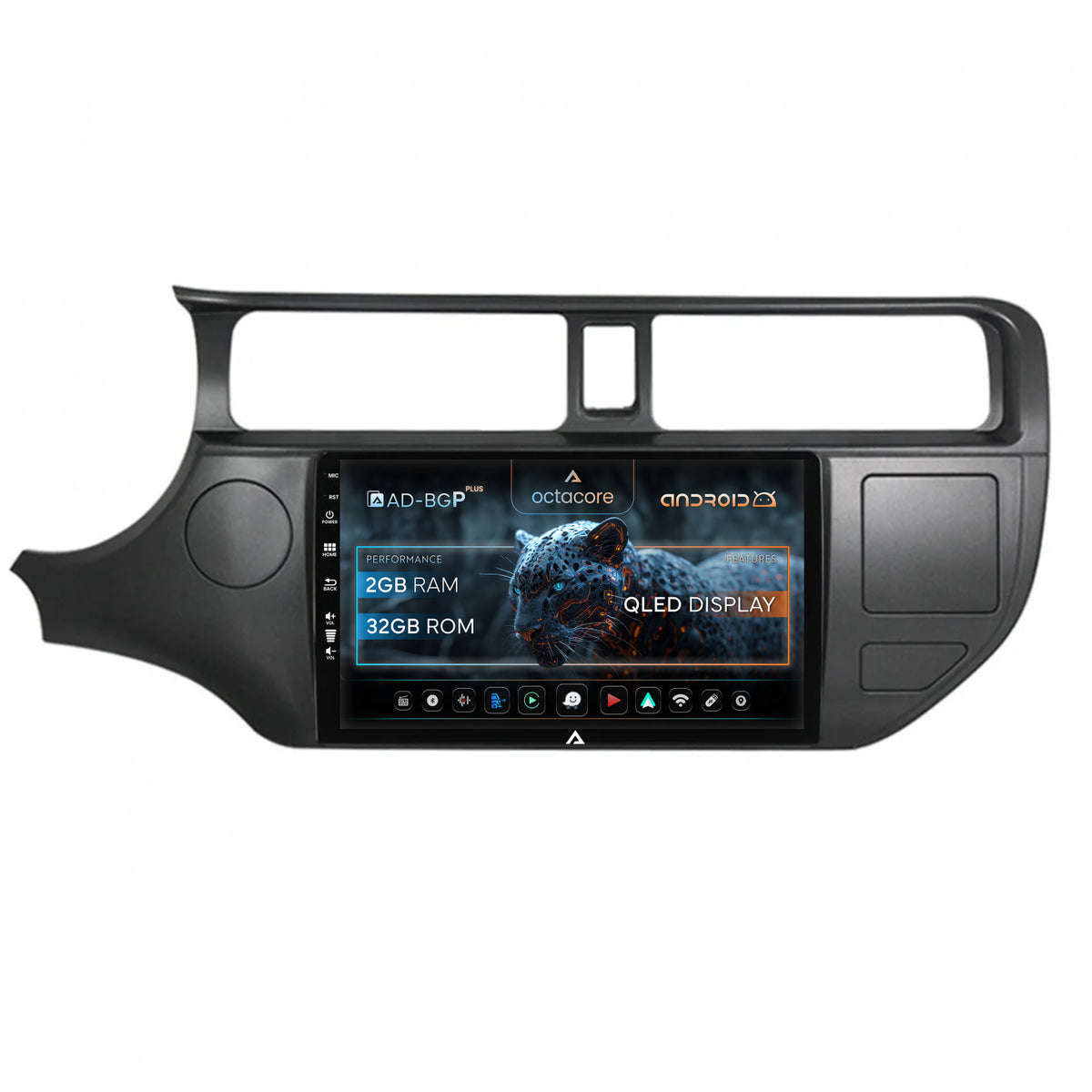 Navigatie Kia Rio (2011-2014), Android, P-Octacore / 2GB RAM + 32GB ROM, 9 Inch - AD-BGP9002+AD-BGRKIT226