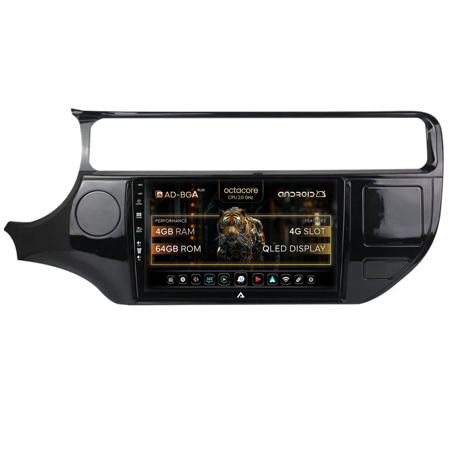Navigatie Kia Rio (2014-2017), Android, A-Octacore / 4GB RAM + 64GB ROM, 9 Inch - AD-BGA9004+AD-BGRKIT228