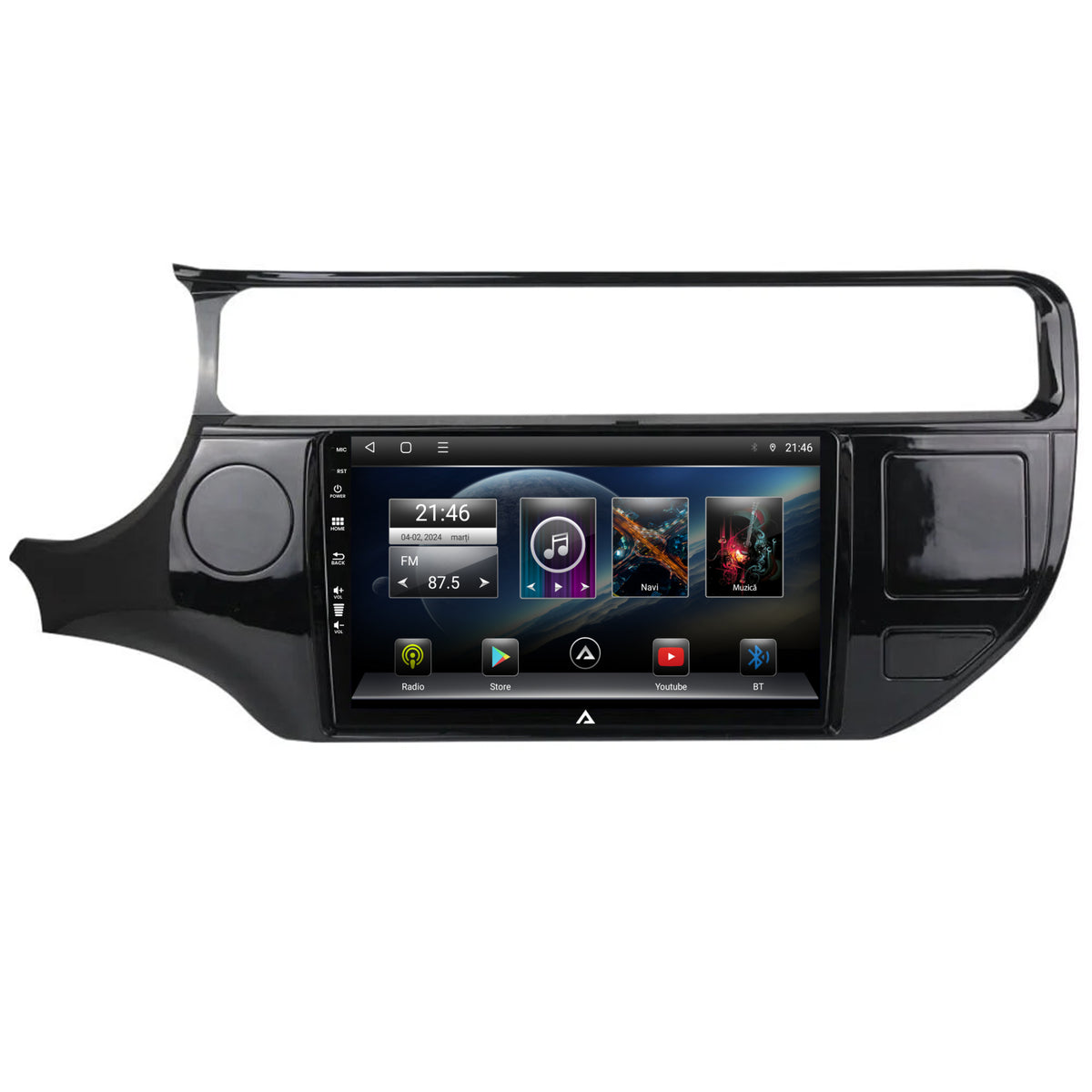 Navigatie Kia Rio (2014-2017), Android, E-Octacore / 2GB RAM + 32GB ROM, 9 Inch - AD-BGE9002+AD-BGRKIT228