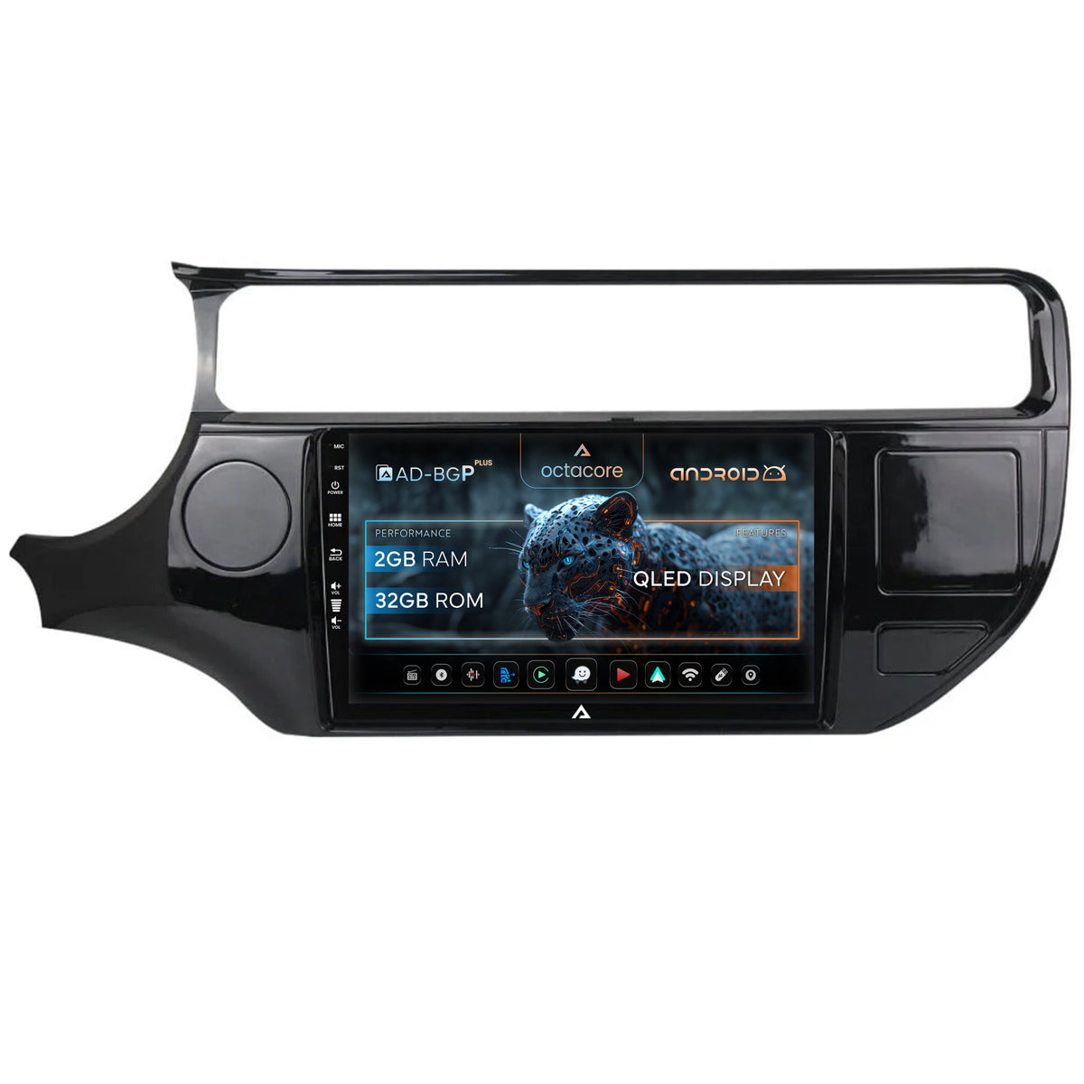 Navigatie Kia Rio (2014-2017), Android, P-Octacore / 2GB RAM + 32GB ROM, 9 Inch - AD-BGP9002+AD-BGRKIT228