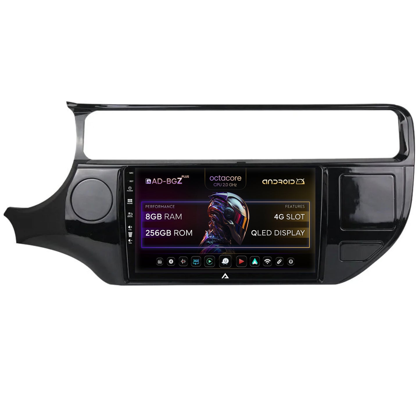 Navigatie Kia Rio (2014-2017), Android, Z-Octacore / 8GB RAM + 256GB ROM, 9 Inch - AD-BGZ9008+AD-BGRKIT228