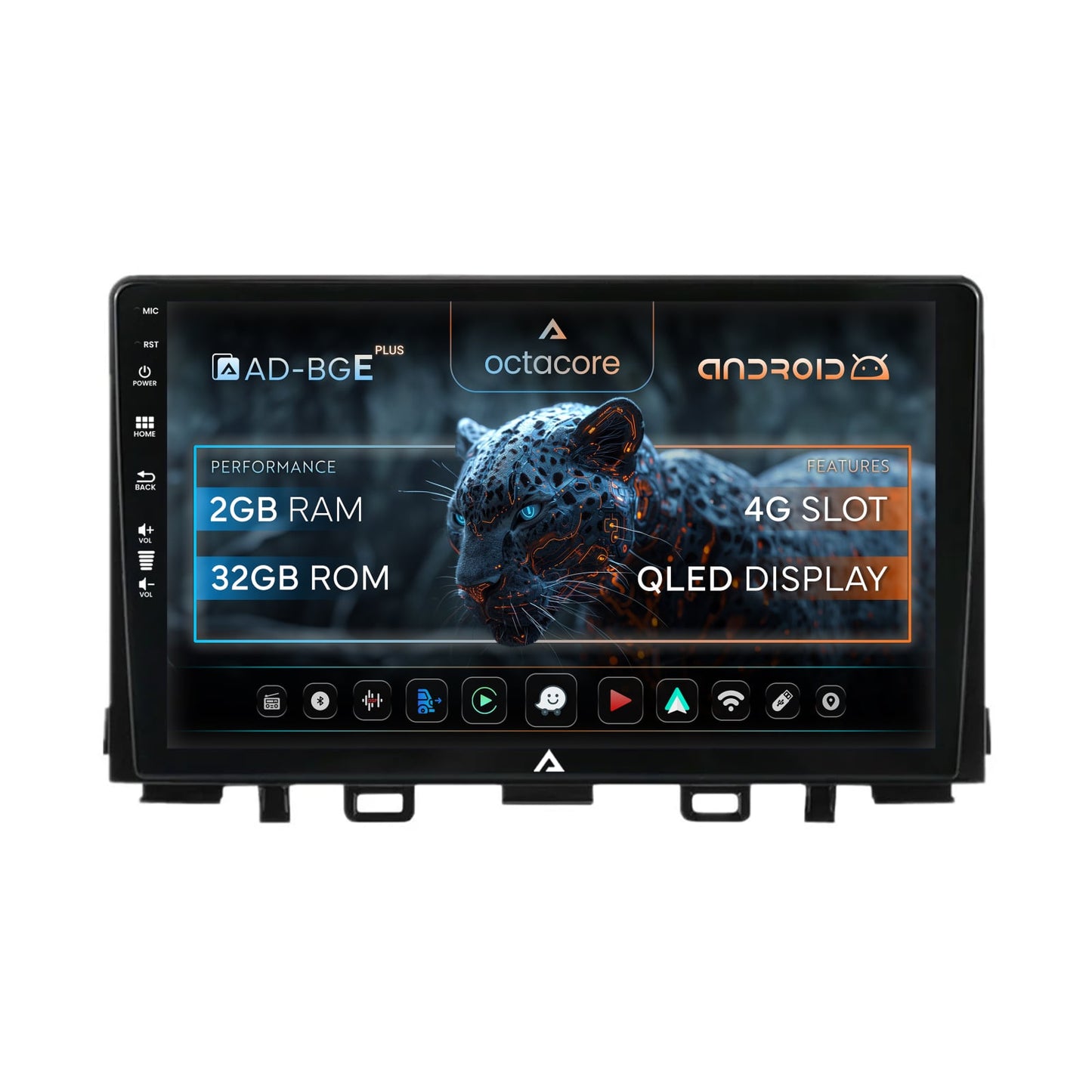 Navigatie Kia Rio (2017-2024), Android, E-Octacore / 2GB RAM + 32GB ROM, 9 Inch - AD-BGE9002+AD-BGRKIT222