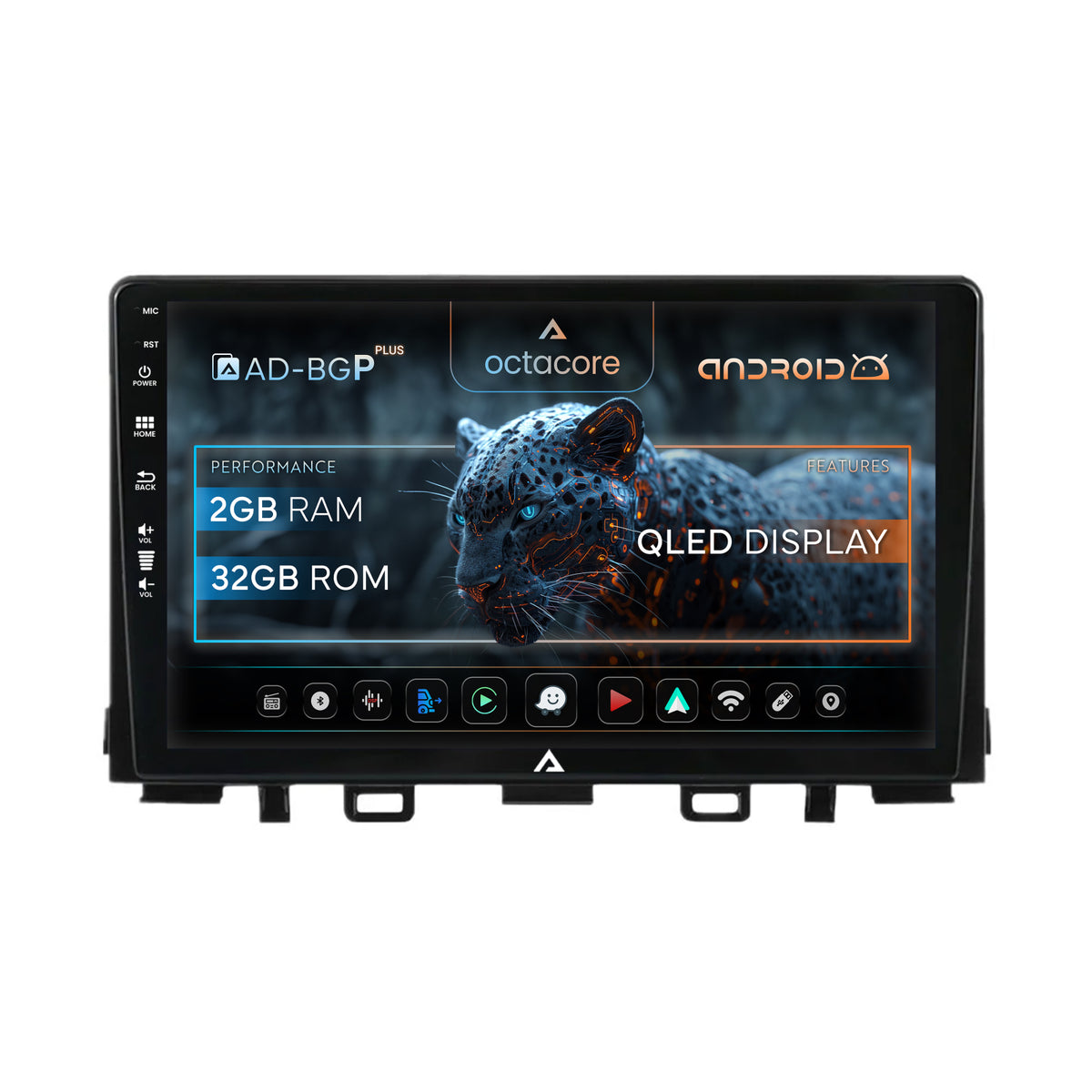 Navigatie Kia Rio (2017-2024), Android, P-Octacore / 2GB RAM + 32GB ROM, 9 Inch - AD-BGP9002+AD-BGRKIT222