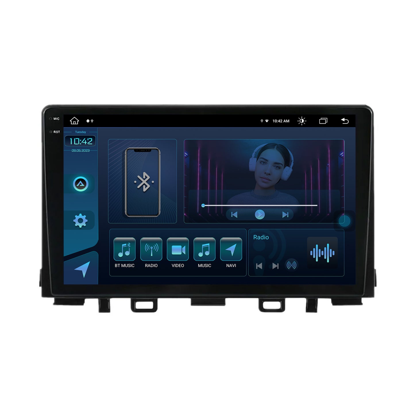Navigatie Kia Rio (2017-2024), Android, X-Octacore / 8GB RAM + 256GB ROM, 9.5 Inch - AD-BGX9008+AD-BGRKIT222