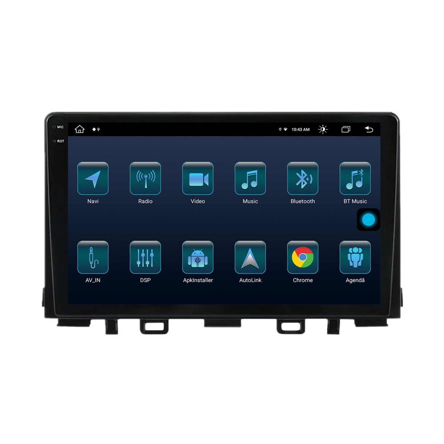 Navigatie Kia Rio (2017-2024), Android, X-Octacore / 8GB RAM + 256GB ROM, 9.5 Inch - AD-BGX9008+AD-BGRKIT222