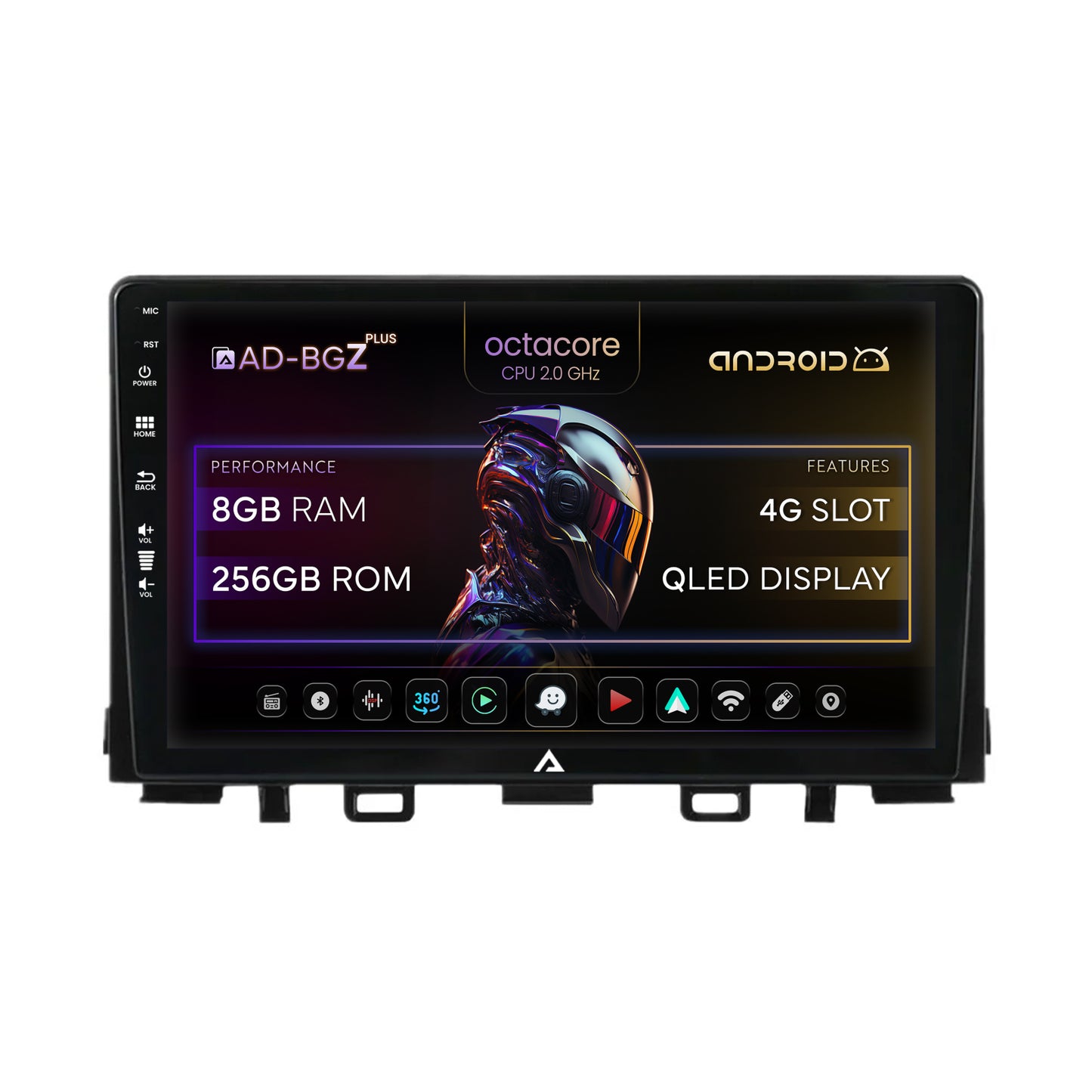 Navigatie Kia Rio (2017-2024), Android, Z-Octacore / 8GB RAM + 256GB ROM, 9 Inch - AD-BGZ9008+AD-BGRKIT222