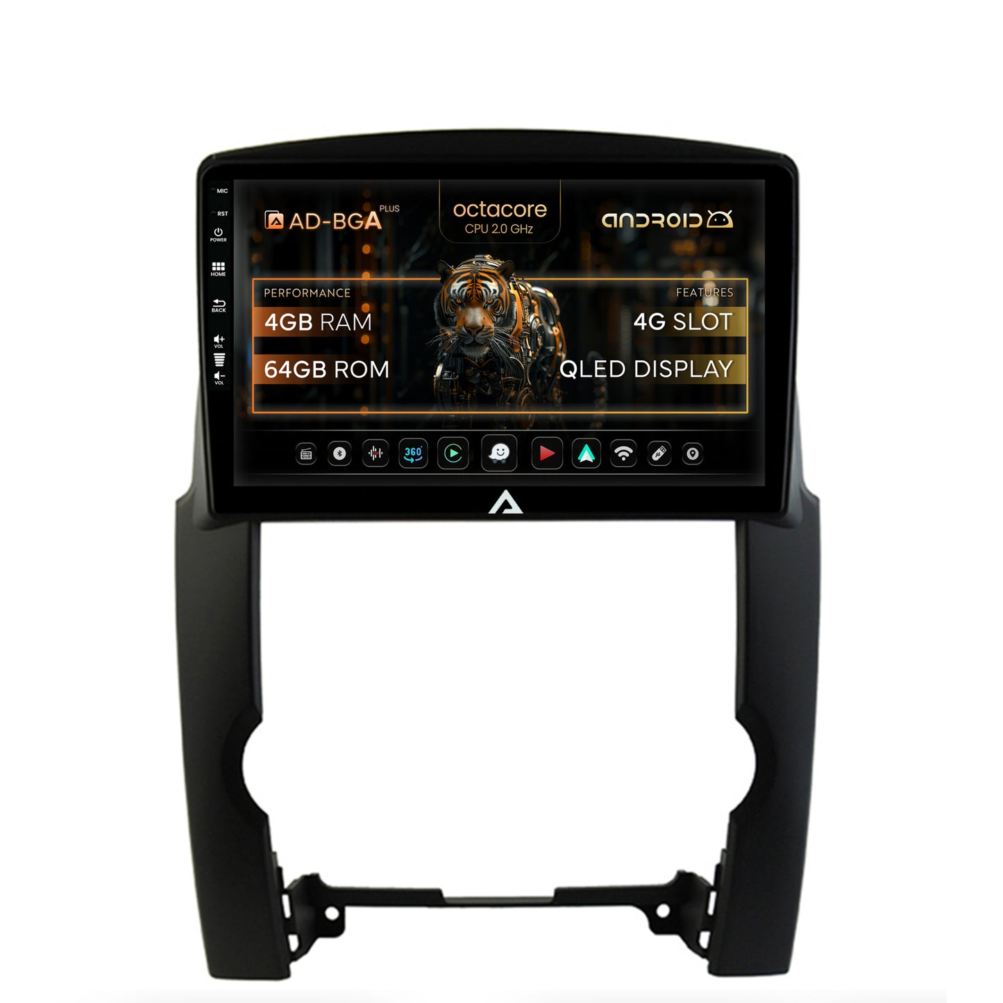 Navigatie Kia Sorento (2009-2013), Android, A-Octacore / 4GB RAM + 64GB ROM, 10.1 Inch - AD-BGA10004+AD-BGRKIT208