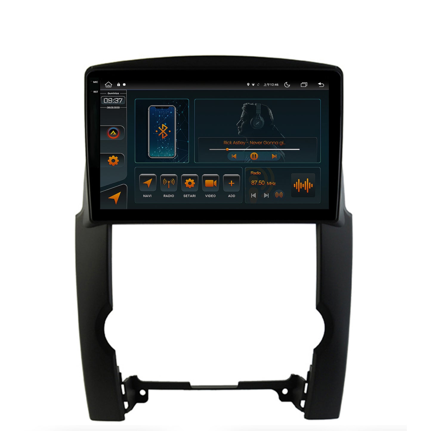 Navigatie Kia Sorento (2009-2013), Android, V-Octacore / 4GB RAM + 64GB ROM, 10.36 Inch - AD-BGV10004+AD-BGRKIT208
