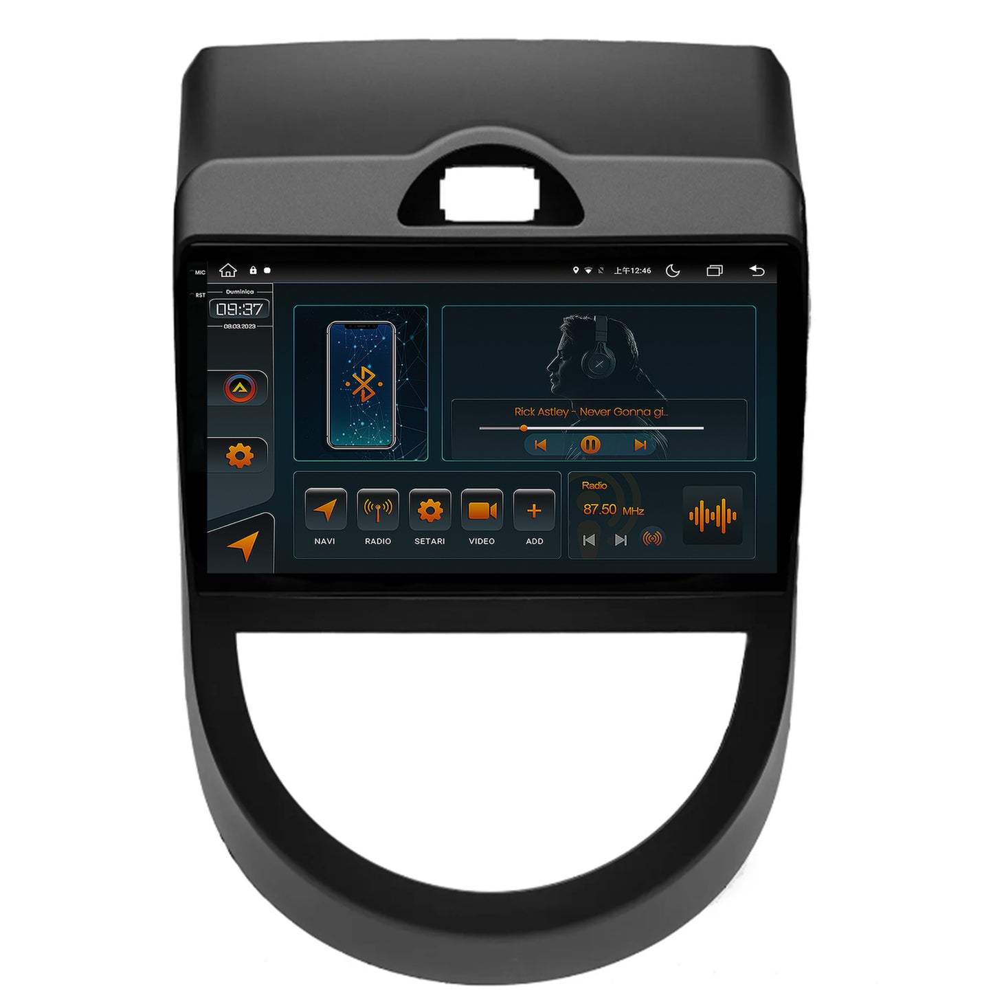 Navigatie Kia Soul (2009-2013), Android, V-Octacore / 4GB RAM + 64GB ROM, 9.5 Inch - AD-BGV9004+AD-BGRKIT215V2