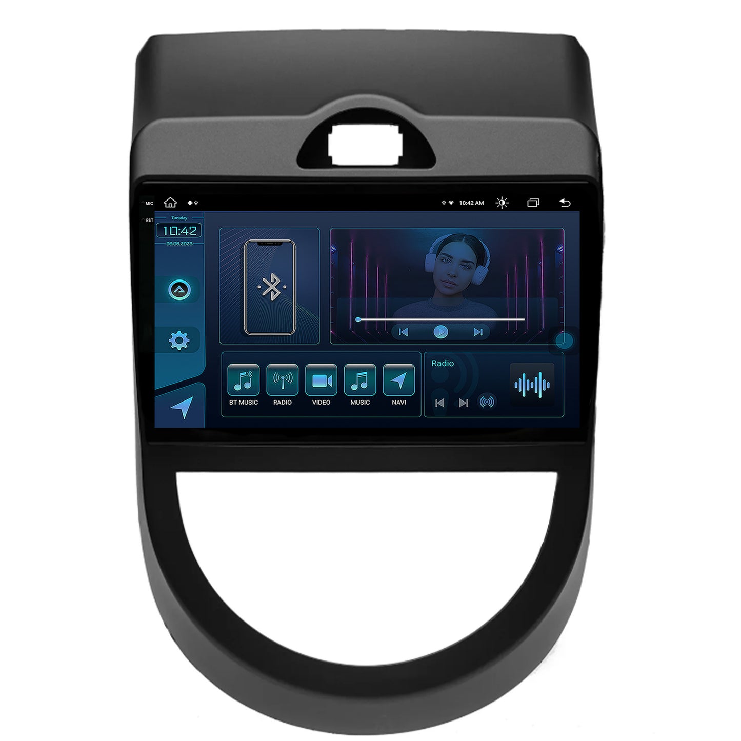 Navigatie Kia Soul (2009-2013), Android, X-Octacore / 8GB RAM + 256GB ROM, 9.5 Inch - AD-BGX9008+AD-BGRKIT215V2