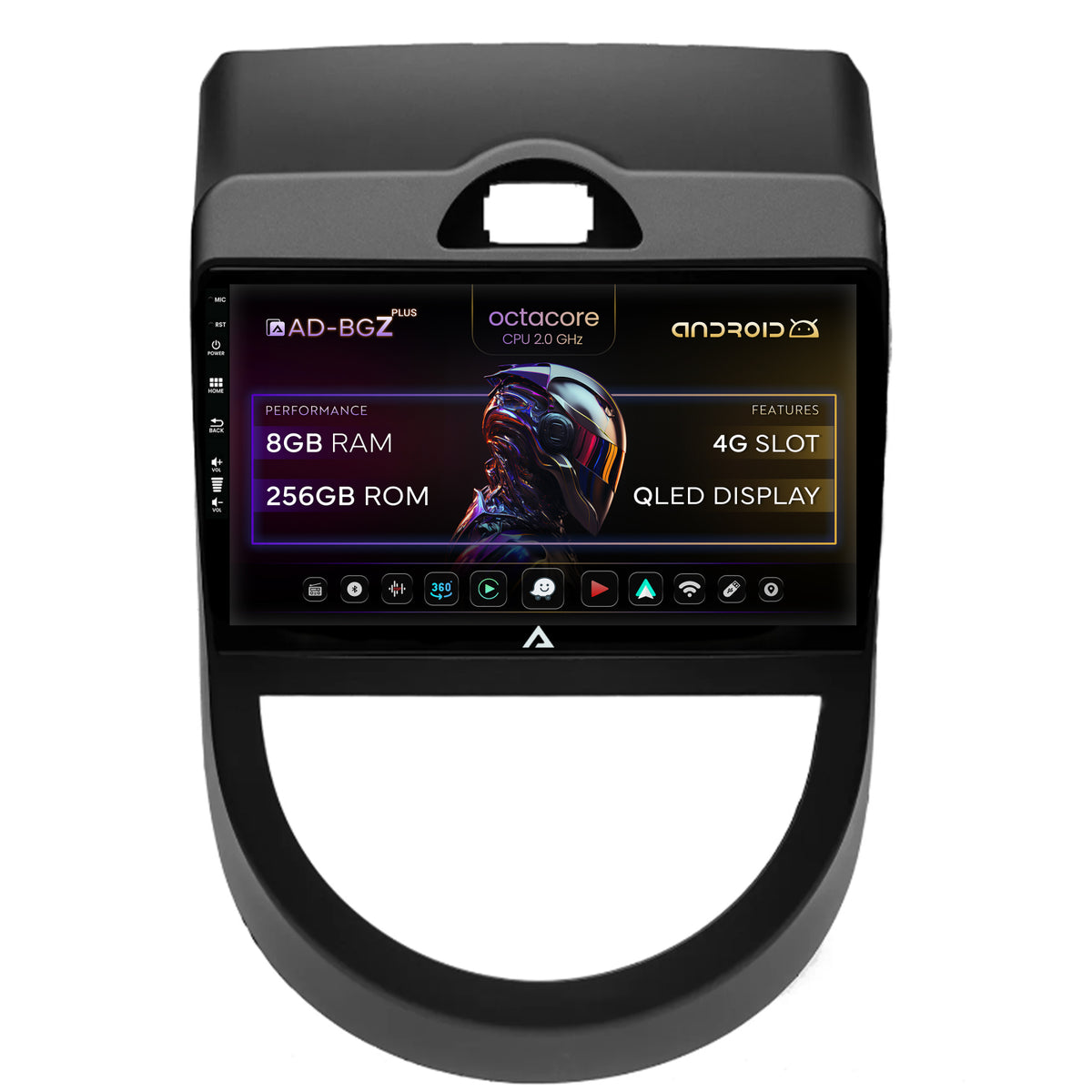 Navigatie Kia Soul (2009-2013), Android, Z-Octacore / 8GB RAM + 256GB ROM, 9 Inch - AD-BGZ9008+AD-BGRKIT215V2