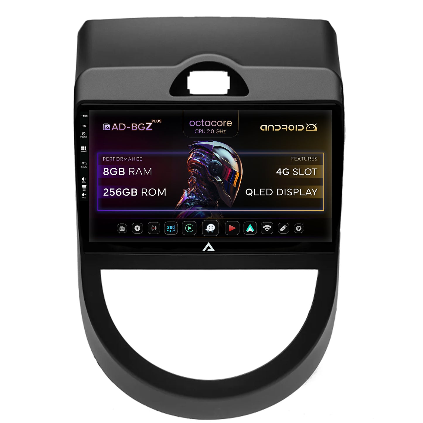 Navigatie Kia Soul (2009-2013), Android, Z-Octacore / 8GB RAM + 256GB ROM, 9 Inch - AD-BGZ9008+AD-BGRKIT215V2