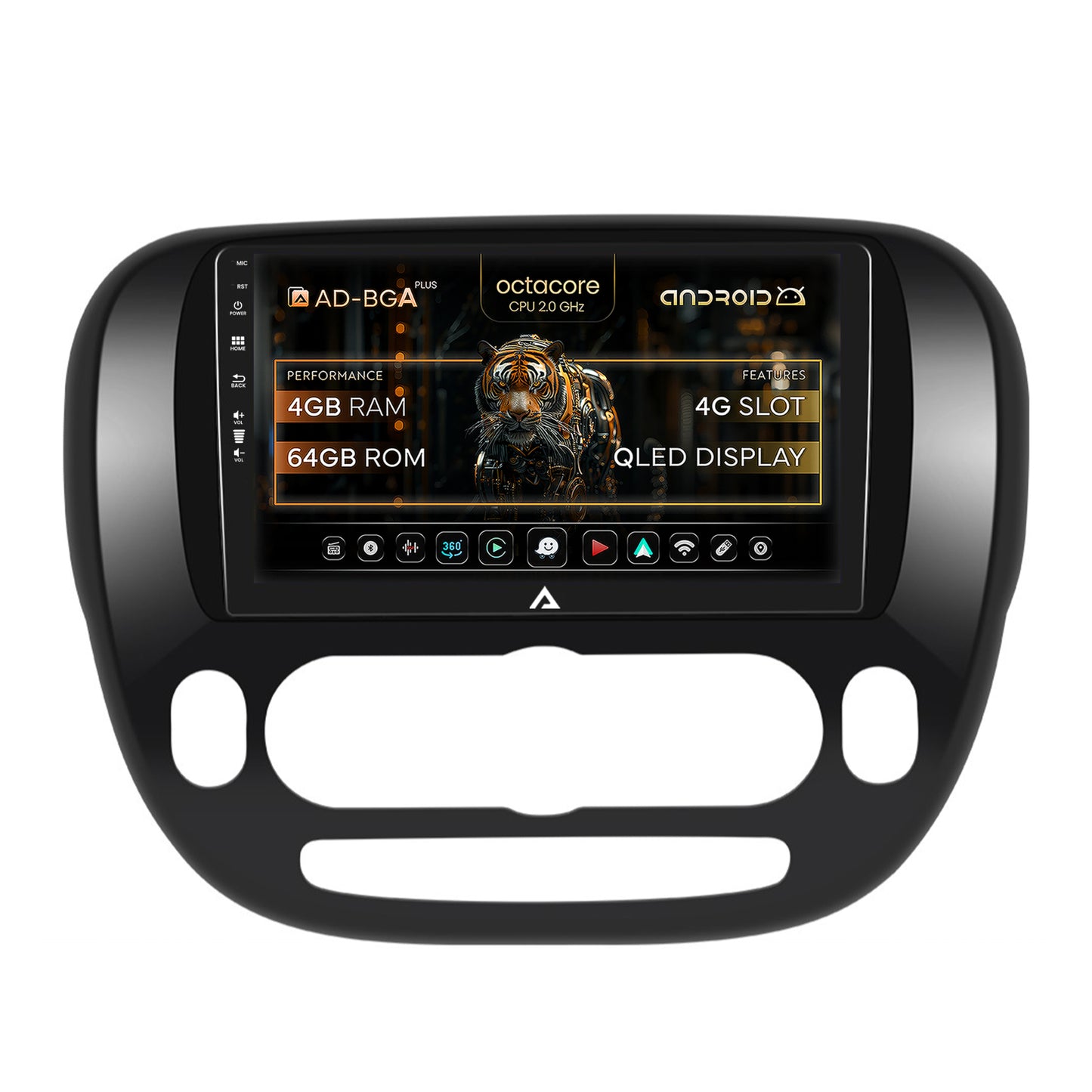 Navigatie Kia Soul (2014-2019), Android, A-Octacore / 4GB RAM + 64GB ROM, 9 Inch - AD-BGA9004+AD-BGRKIT233V1