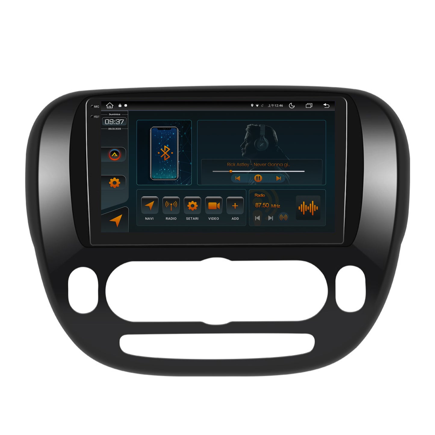 Navigatie Kia Soul (2014-2019), Android, V-Octacore / 4GB RAM + 64GB ROM, 9.5 Inch - AD-BGV9004+AD-BGRKIT233V1