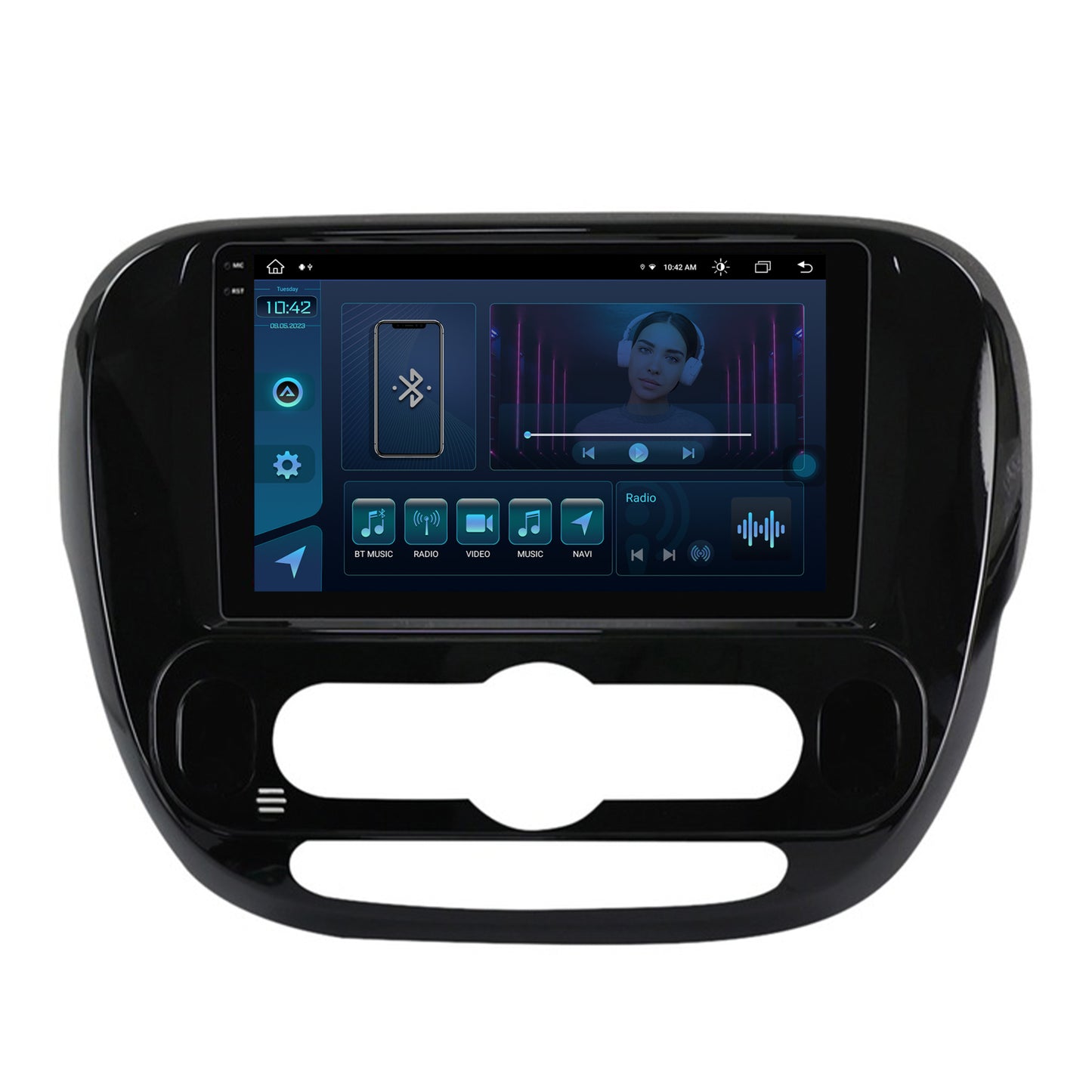 Navigatie Kia Soul (2014-2019), Android, X-Octacore / 8GB RAM + 256GB ROM, 9.5 Inch - AD-BGX9008+AD-BGRKIT233V2