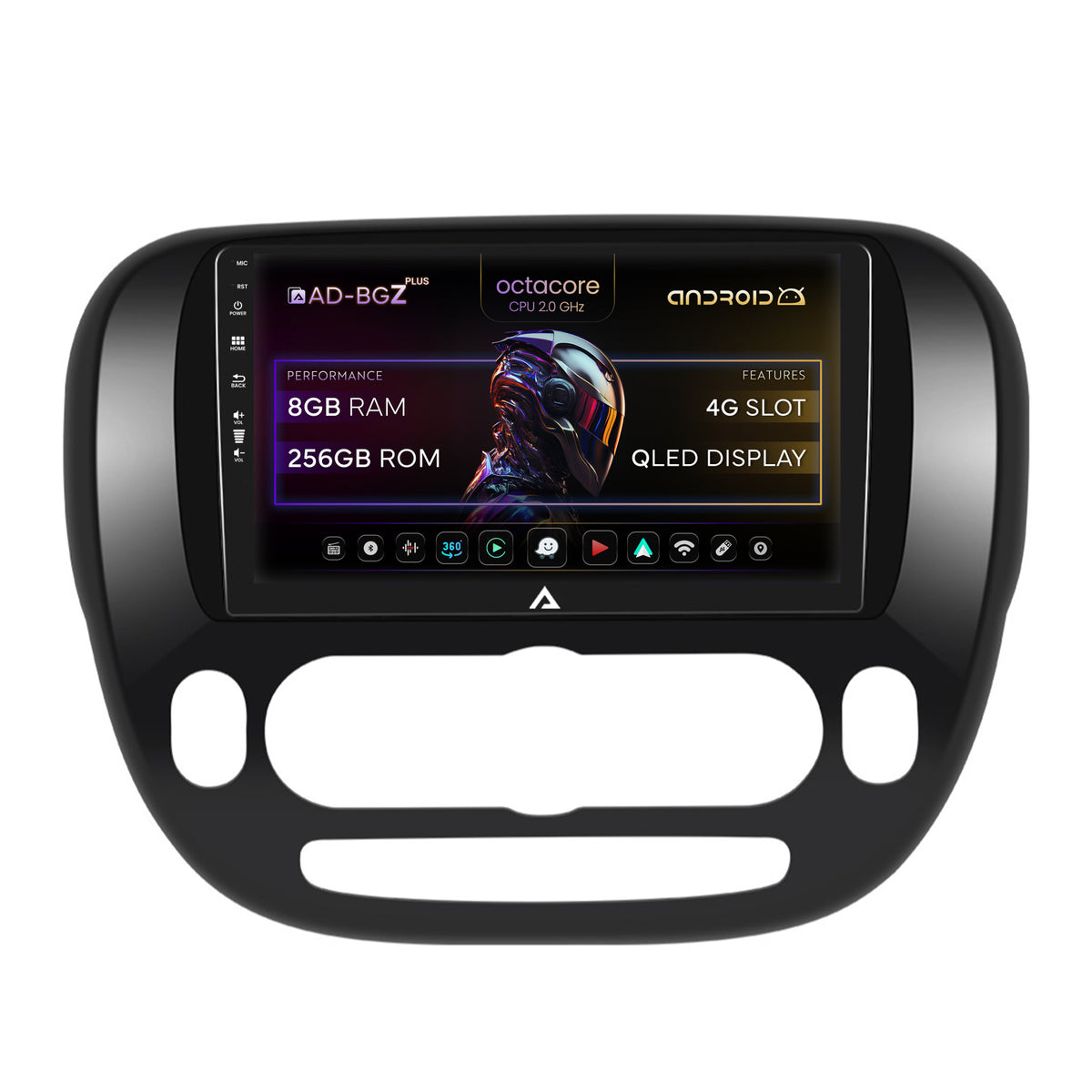 Navigatie Kia Soul (2014-2019), Android, Z-Octacore / 8GB RAM + 256GB ROM, 9 Inch - AD-BGZ9008+AD-BGRKIT233V1