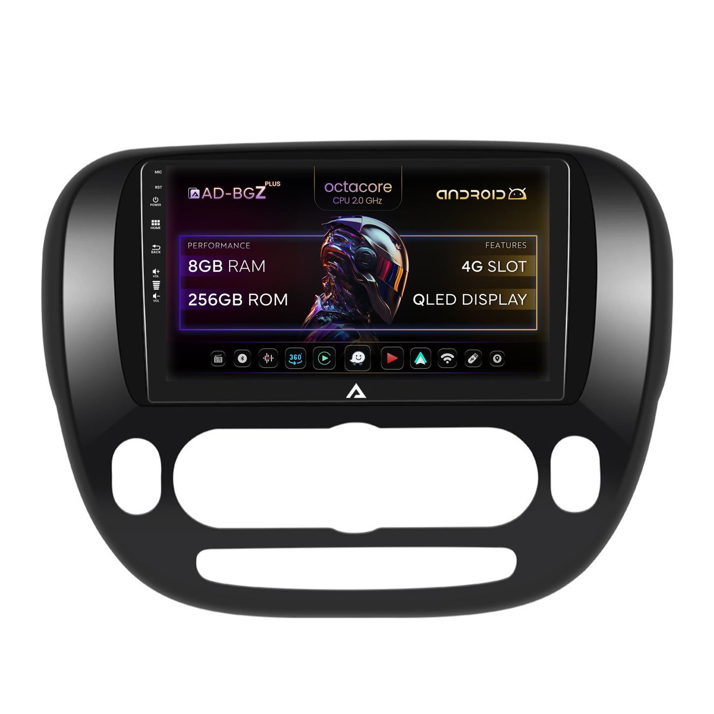 Navigatie Kia Soul (2014-2019), Android, Z-Octacore / 8GB RAM + 256GB ROM, 9 Inch - AD-BGZ9008+AD-BGRKIT233V1
