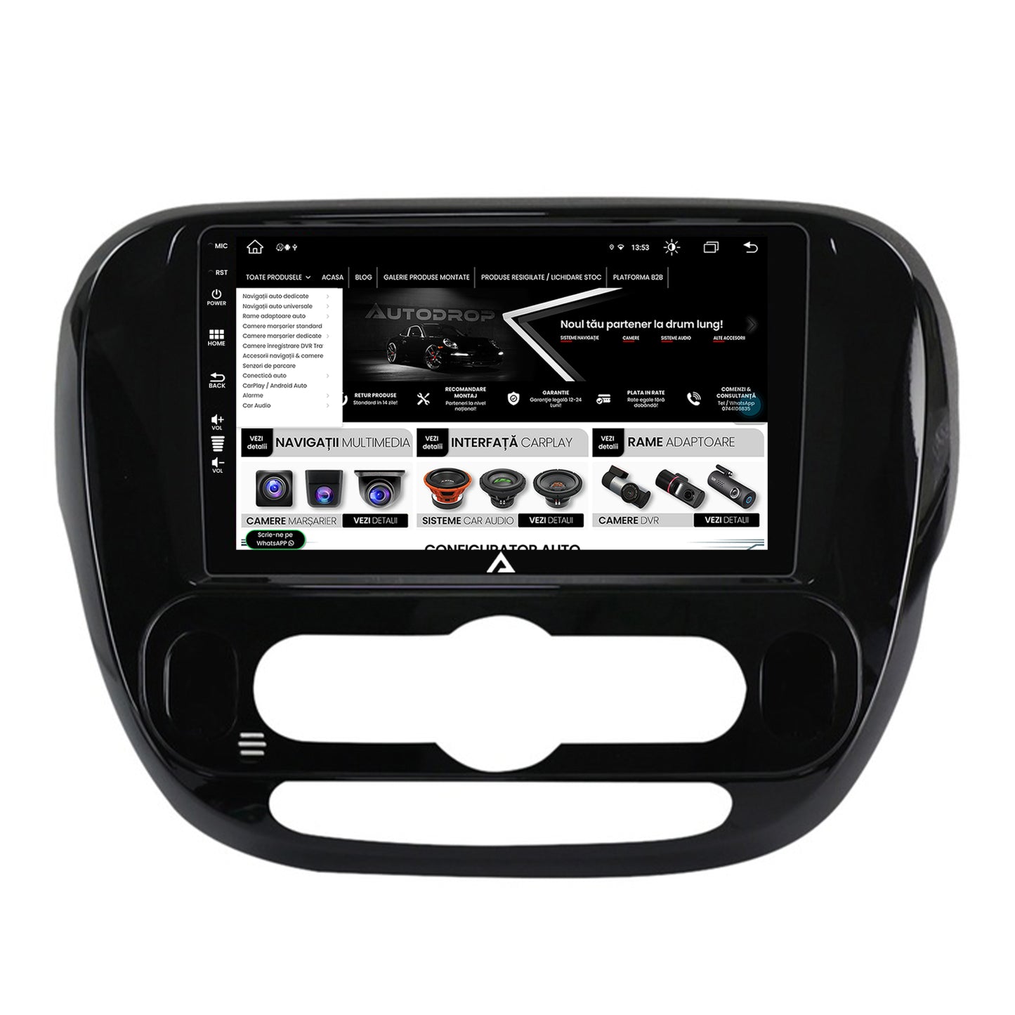 Navigatie Kia Soul (2014-2019), Android, Z-Octacore / 8GB RAM + 256GB ROM, 9 Inch - AD-BGZ9008+AD-BGRKIT233V2