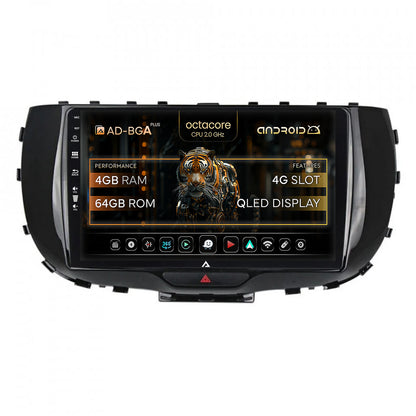 Navigatie Kia Soul (2019+), Android, A-Octacore / 4GB RAM + 64GB ROM, 9 Inch - AD-BGA9004+AD-BGRKIT235
