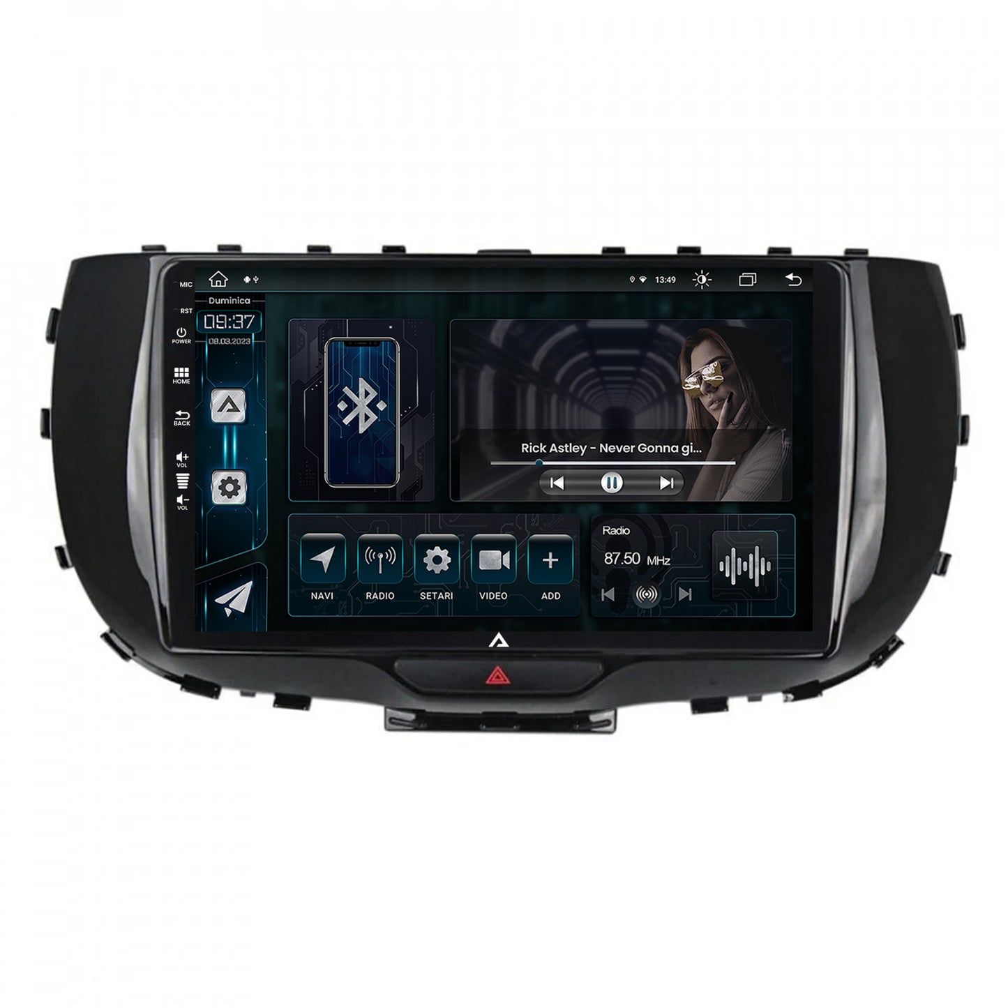 Navigatie Kia Soul (2019+), Android, Z-Octacore / 8GB RAM + 256GB ROM, 9 Inch - AD-BGZ9008+AD-BGRKIT235