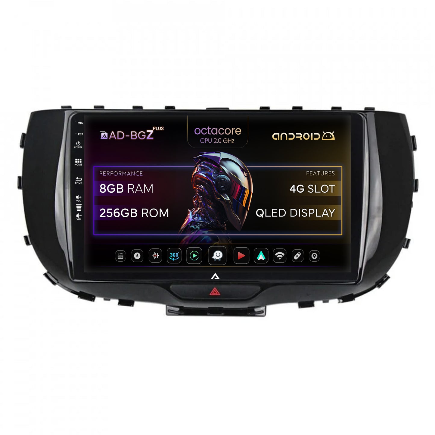 Navigatie Kia Soul (2019+), Android, Z-Octacore / 8GB RAM + 256GB ROM, 9 Inch - AD-BGZ9008+AD-BGRKIT235