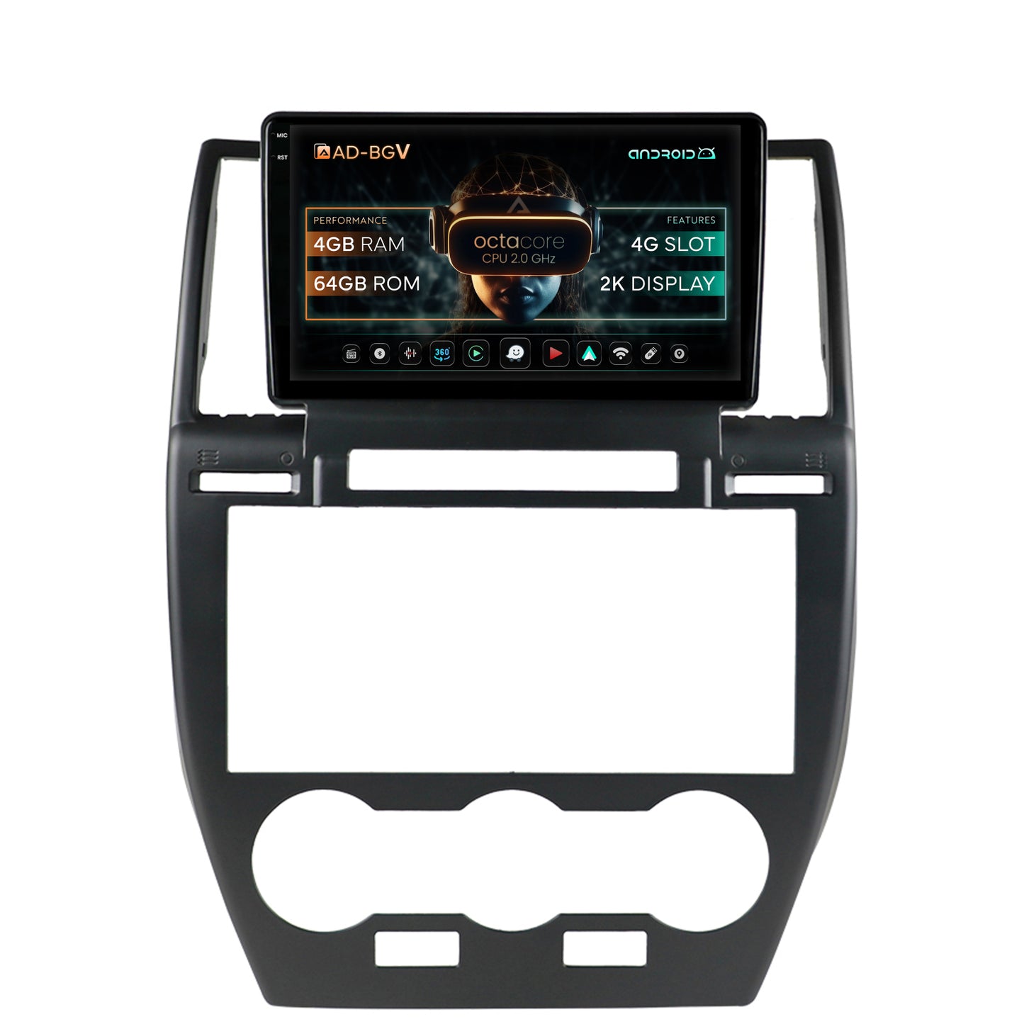 Navigatie Land Rover Freelander 2 (2006-2012), Android, V-Octacore / 4GB RAM + 64GB ROM, 9.5 Inch - AD-BGV9004+AD-BGRKIT430